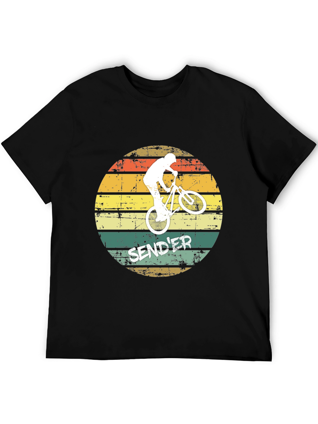 Retro Sender Mountain Biking T-Shirt