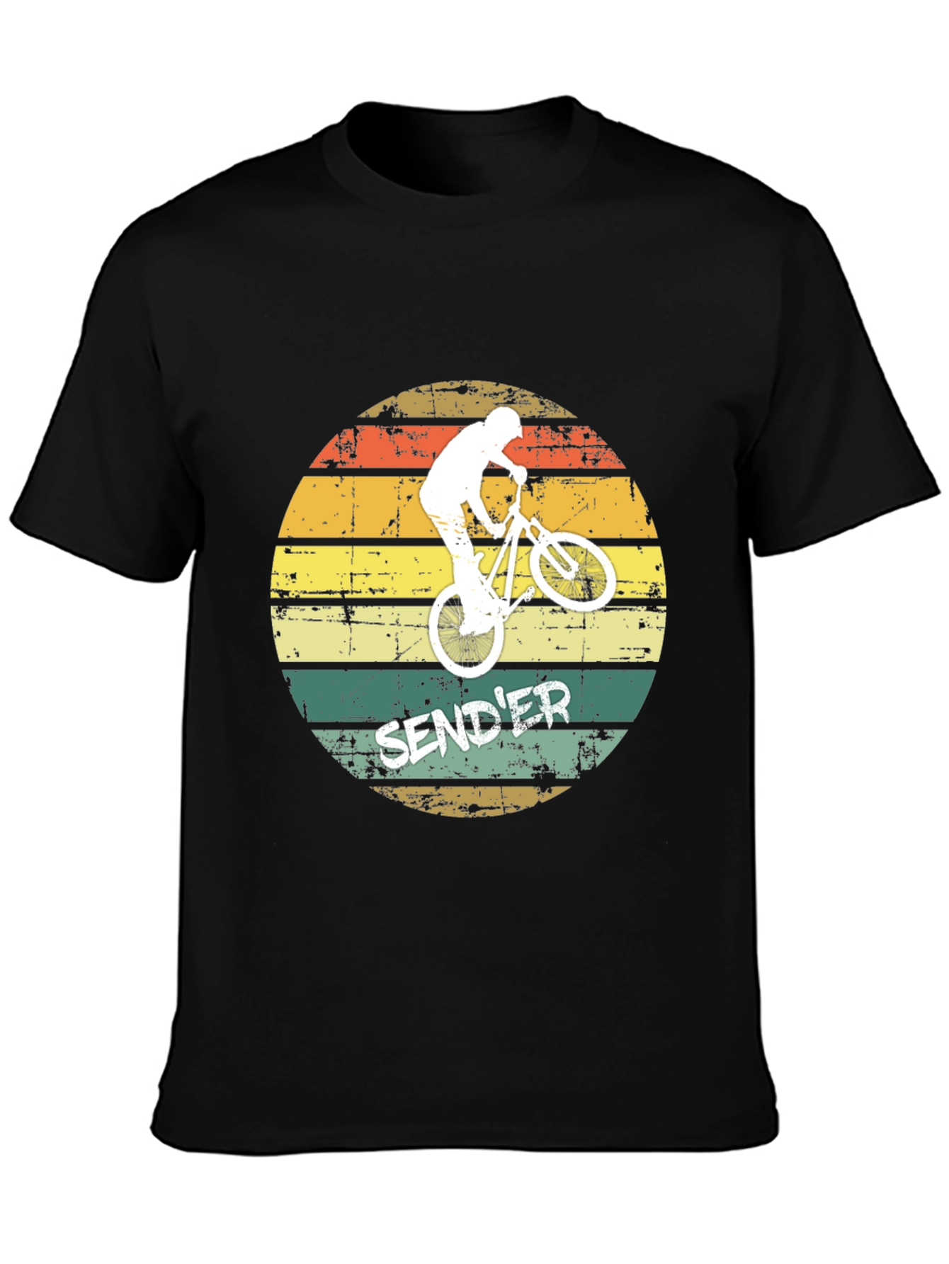 Retro Sender Mountain Biking T-Shirt