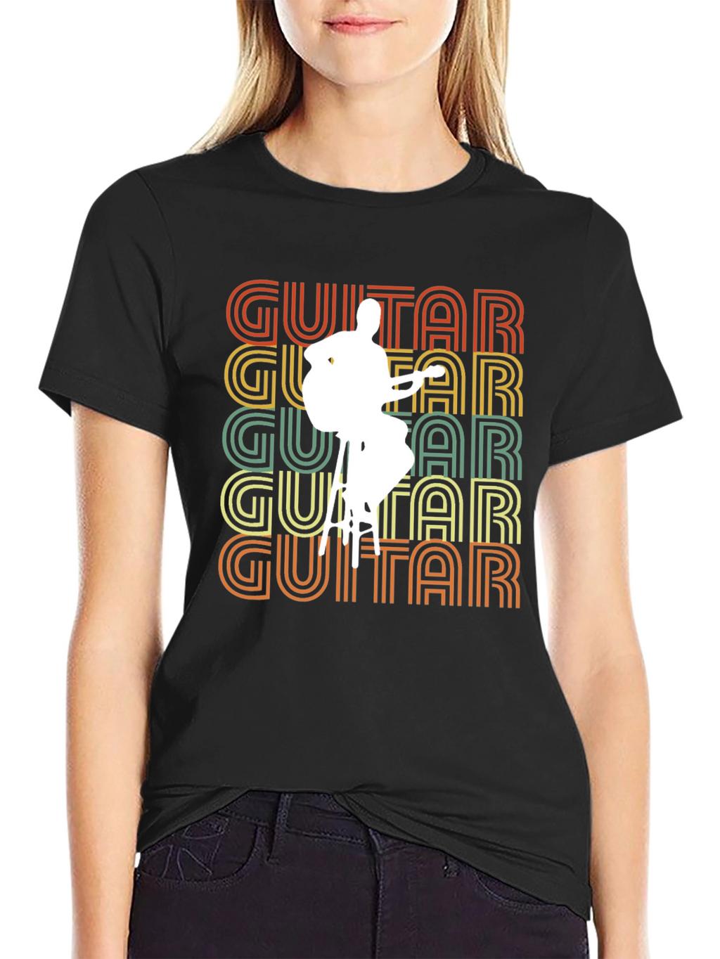 Retro Guitar Player T-Shirt