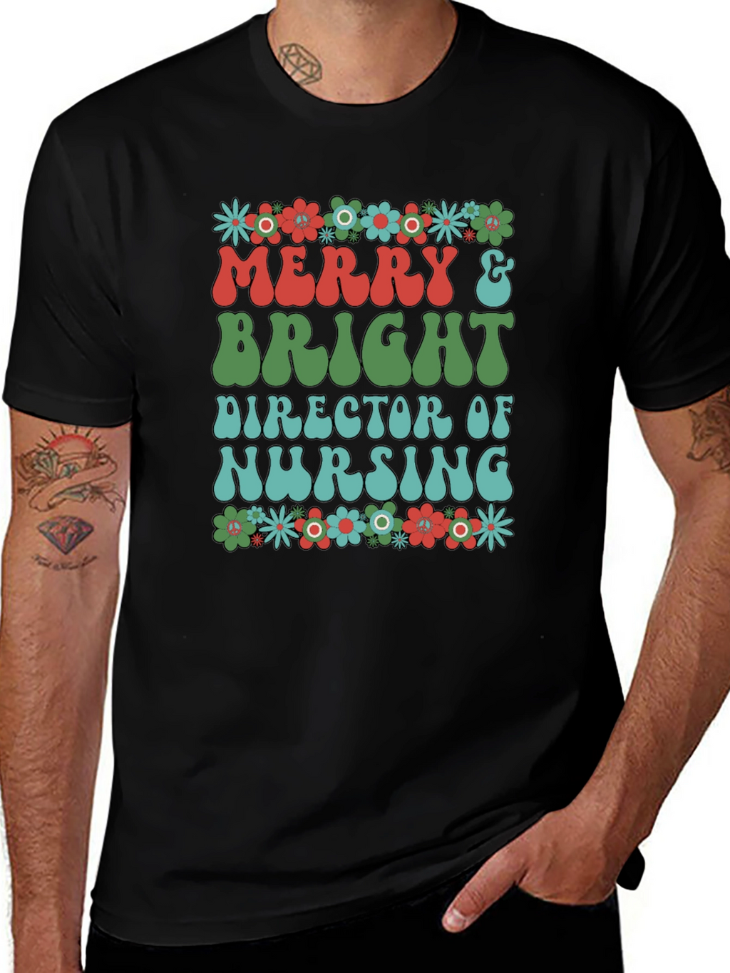Merry & Bright Nurse T-Shirt
