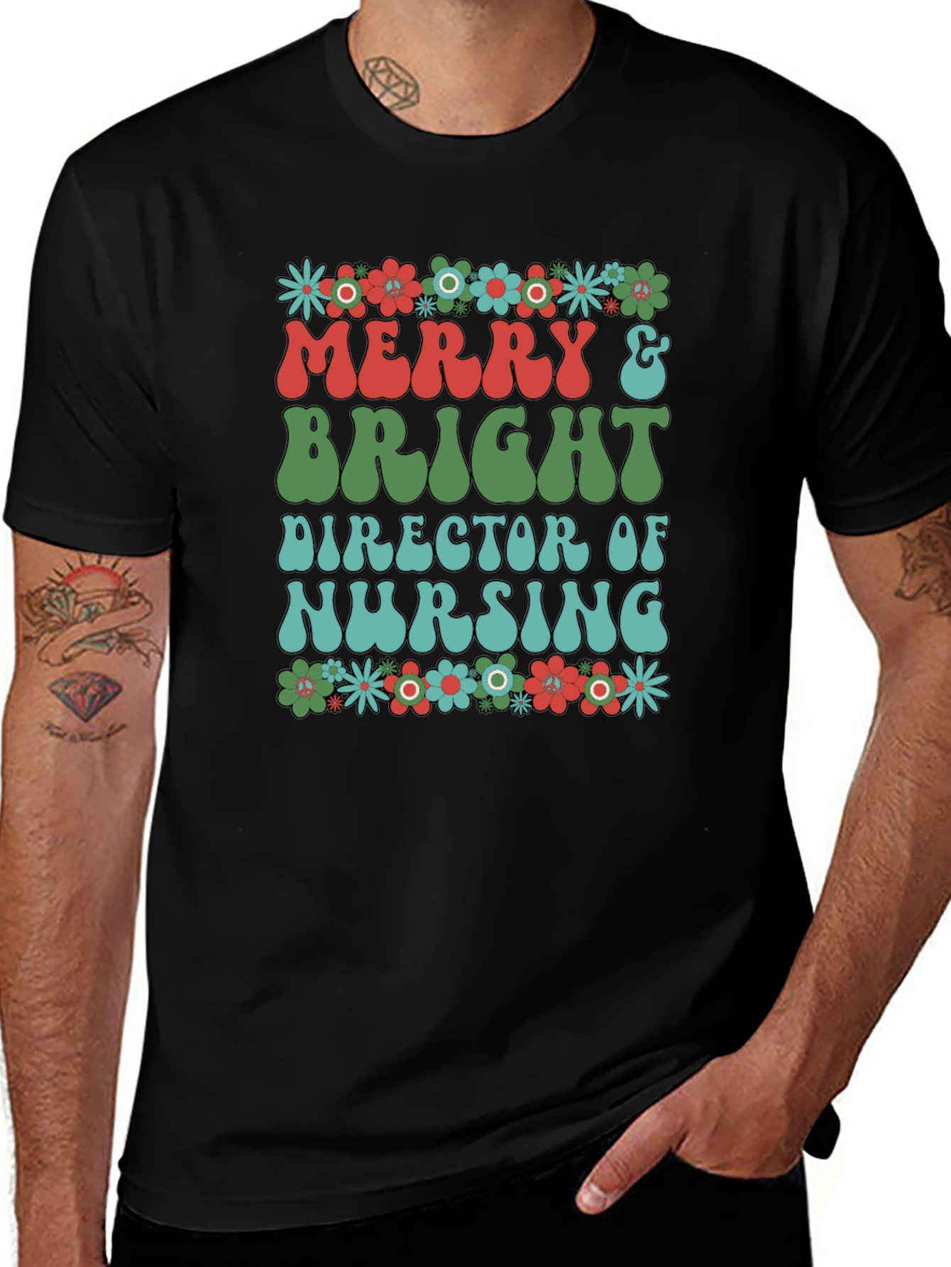 Merry & Bright Nurse T-Shirt