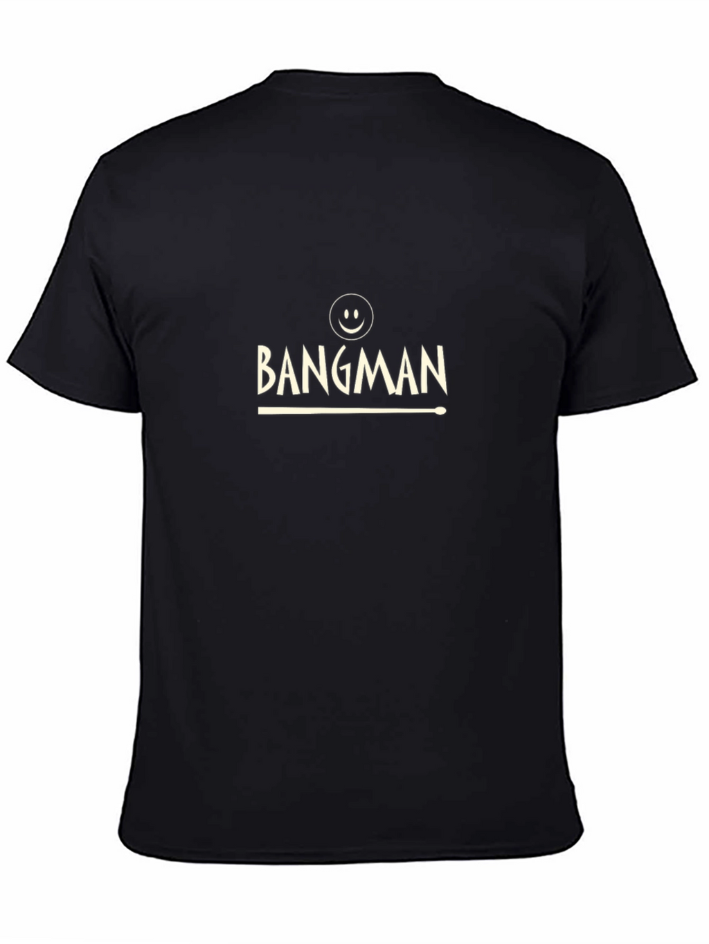 Bangman Drummer T-Shirt - Black Crew Neck Tee