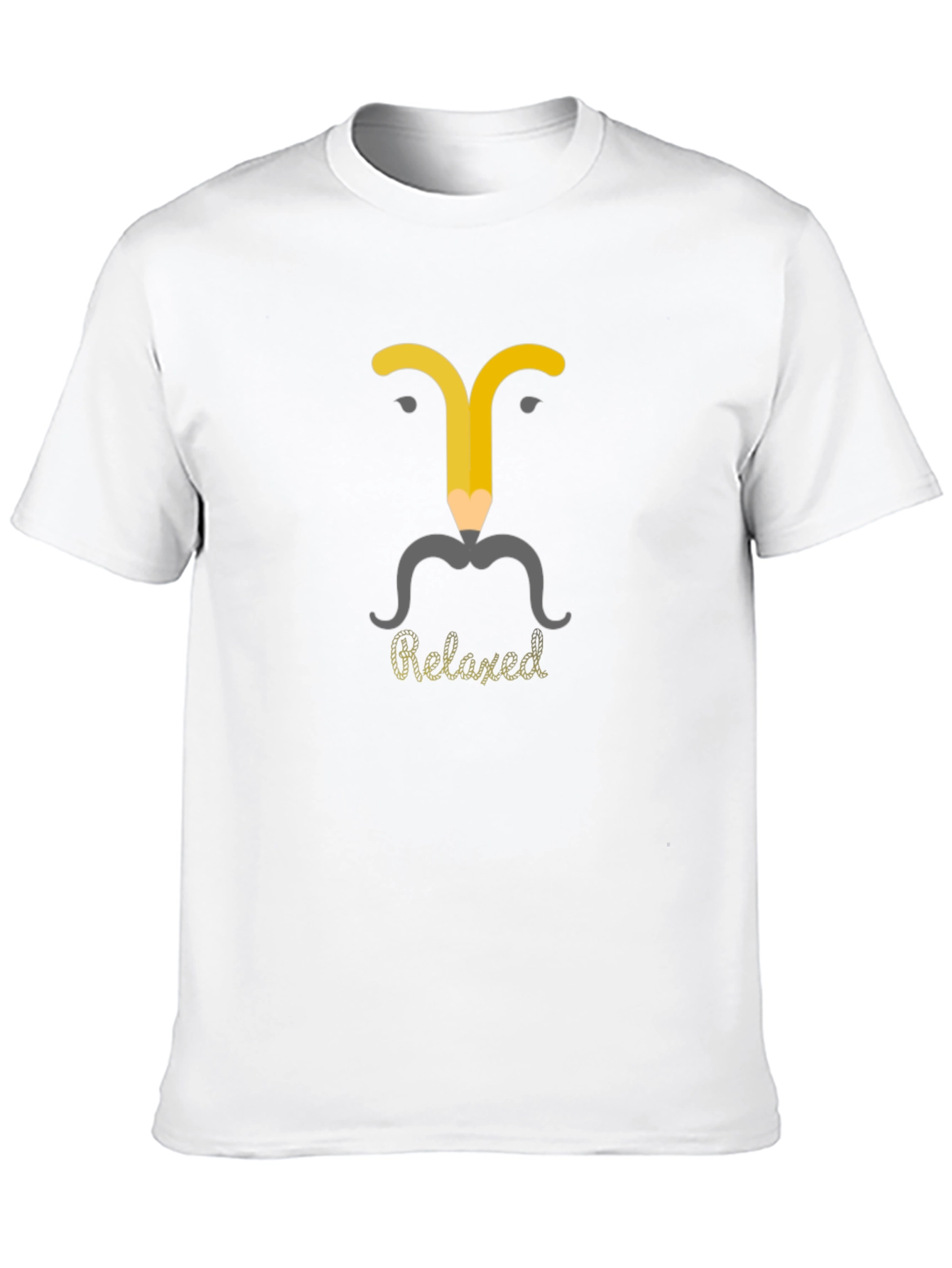 Relaxed Pencil Man Graphic T-Shirt - Modern Casual Wear