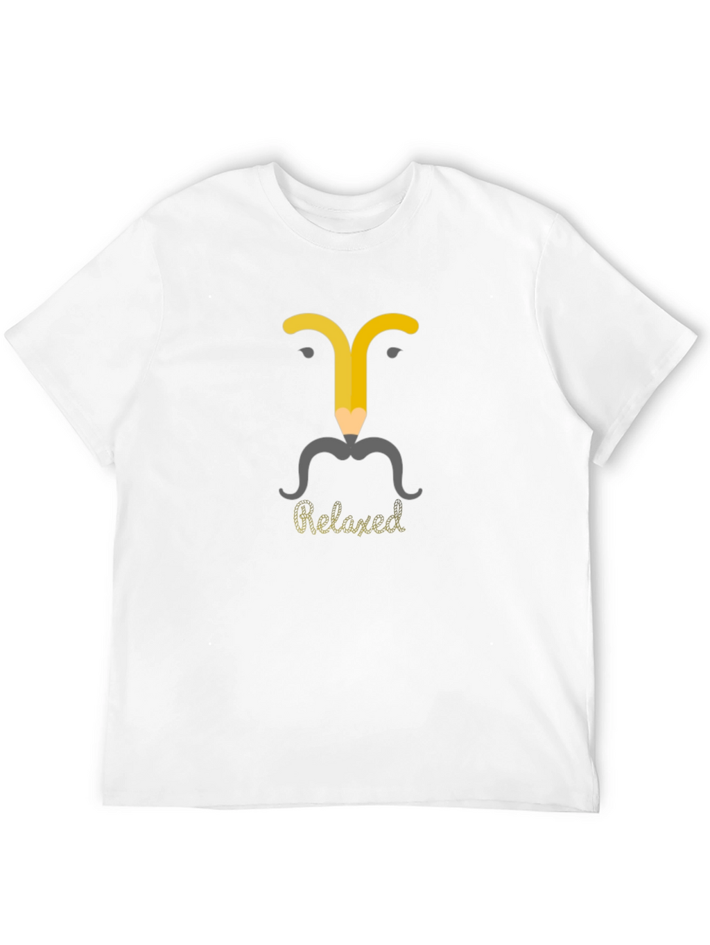Relaxed Pencil Man Graphic T-Shirt - Modern Casual Wear