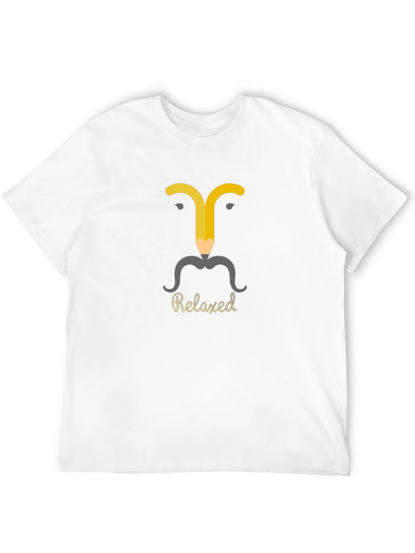 Relaxed Pencil Man Graphic T-Shirt - Modern Casual Wear