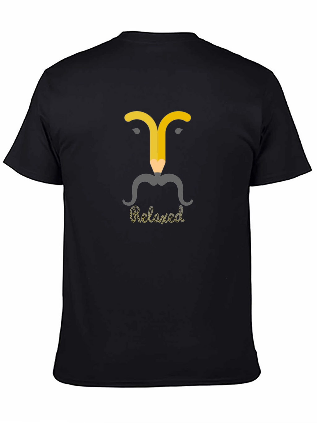 Relaxed Pencil Man Graphic T-Shirt - Modern Casual Wear