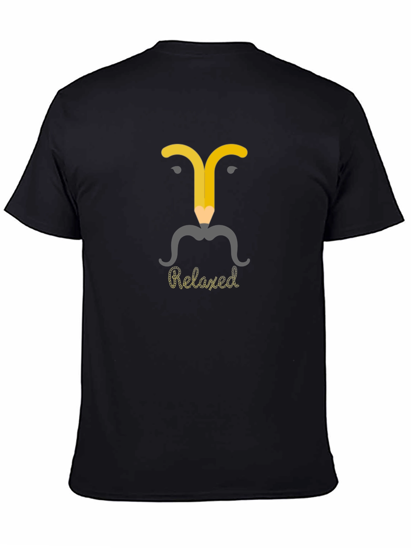 Relaxed Pencil Man Graphic T-Shirt - Modern Casual Wear
