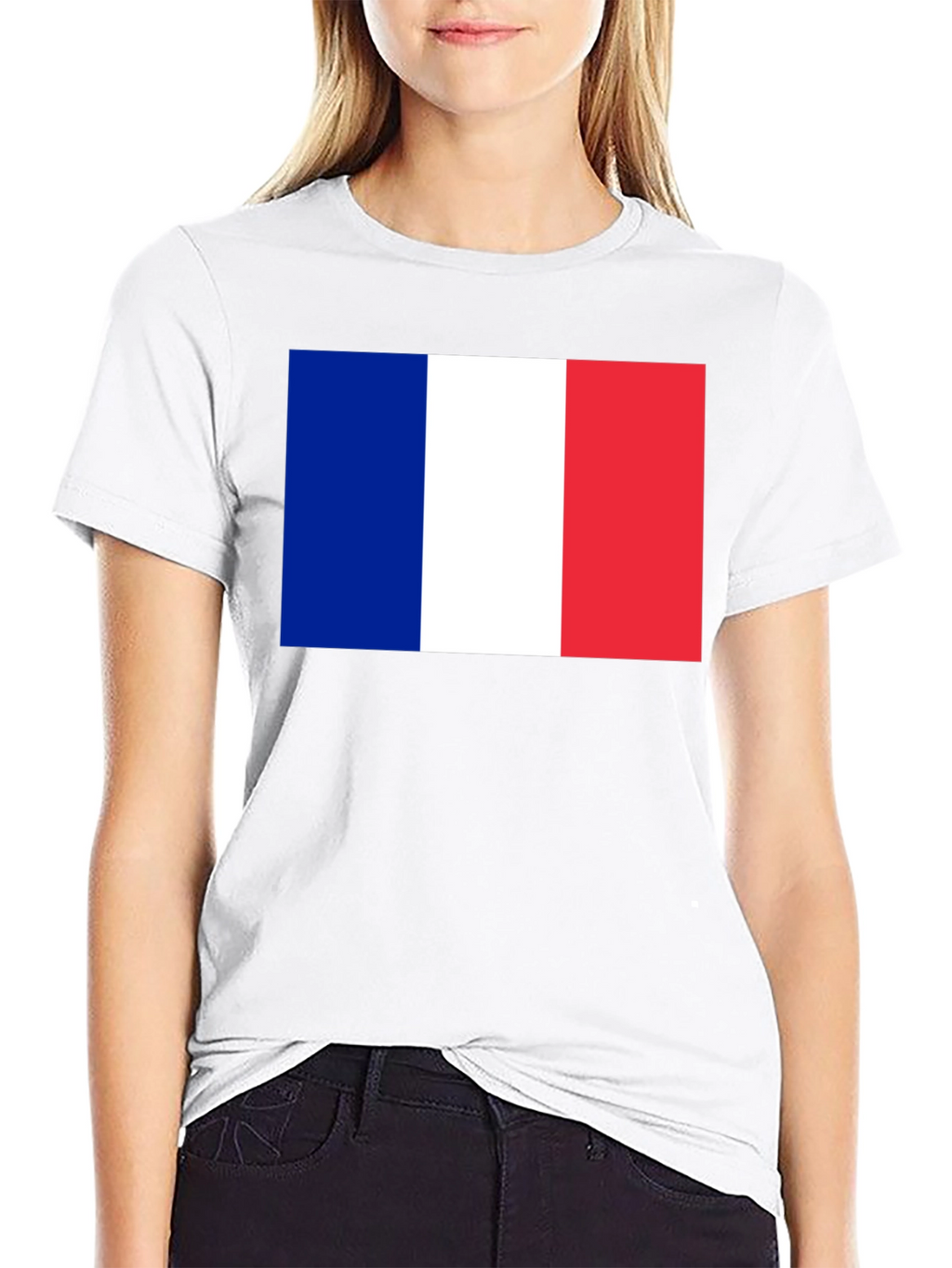 French Flag T-Shirt - Casual Graphic Tee