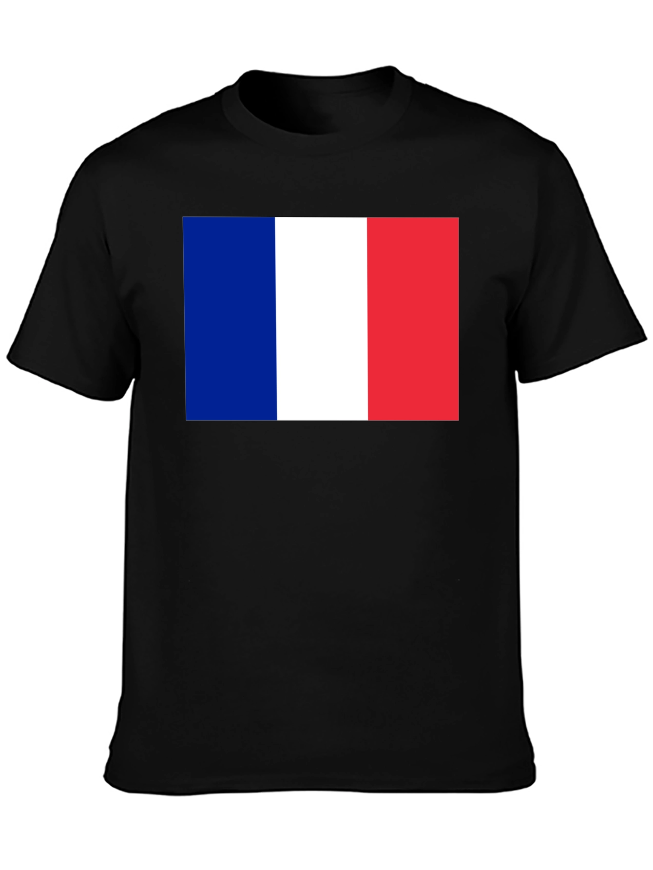 French Flag T-Shirt - Casual Graphic Tee