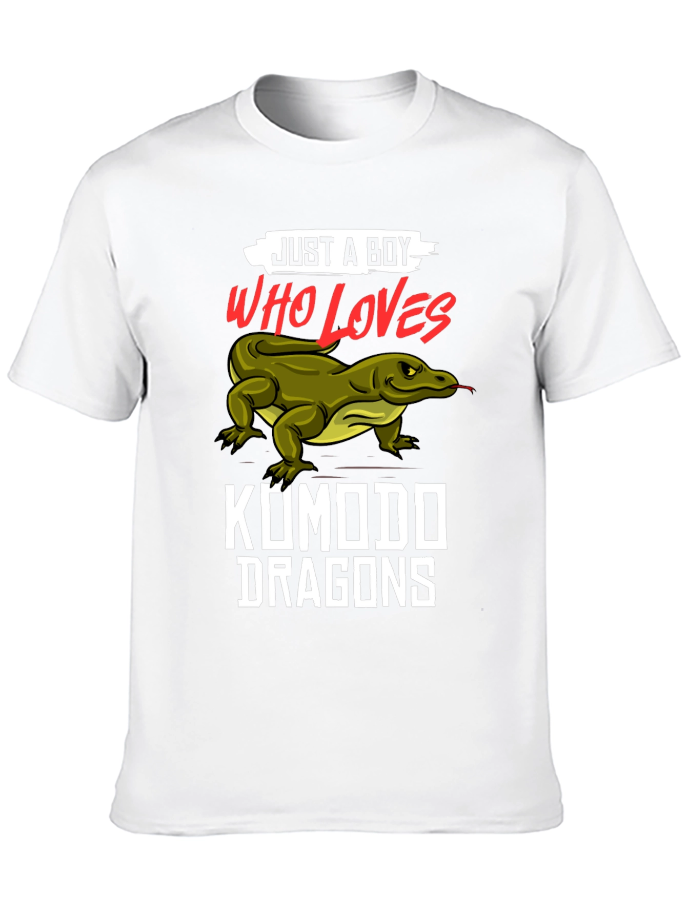 Just A Boy Who Loves Komodo Dragons T-Shirt