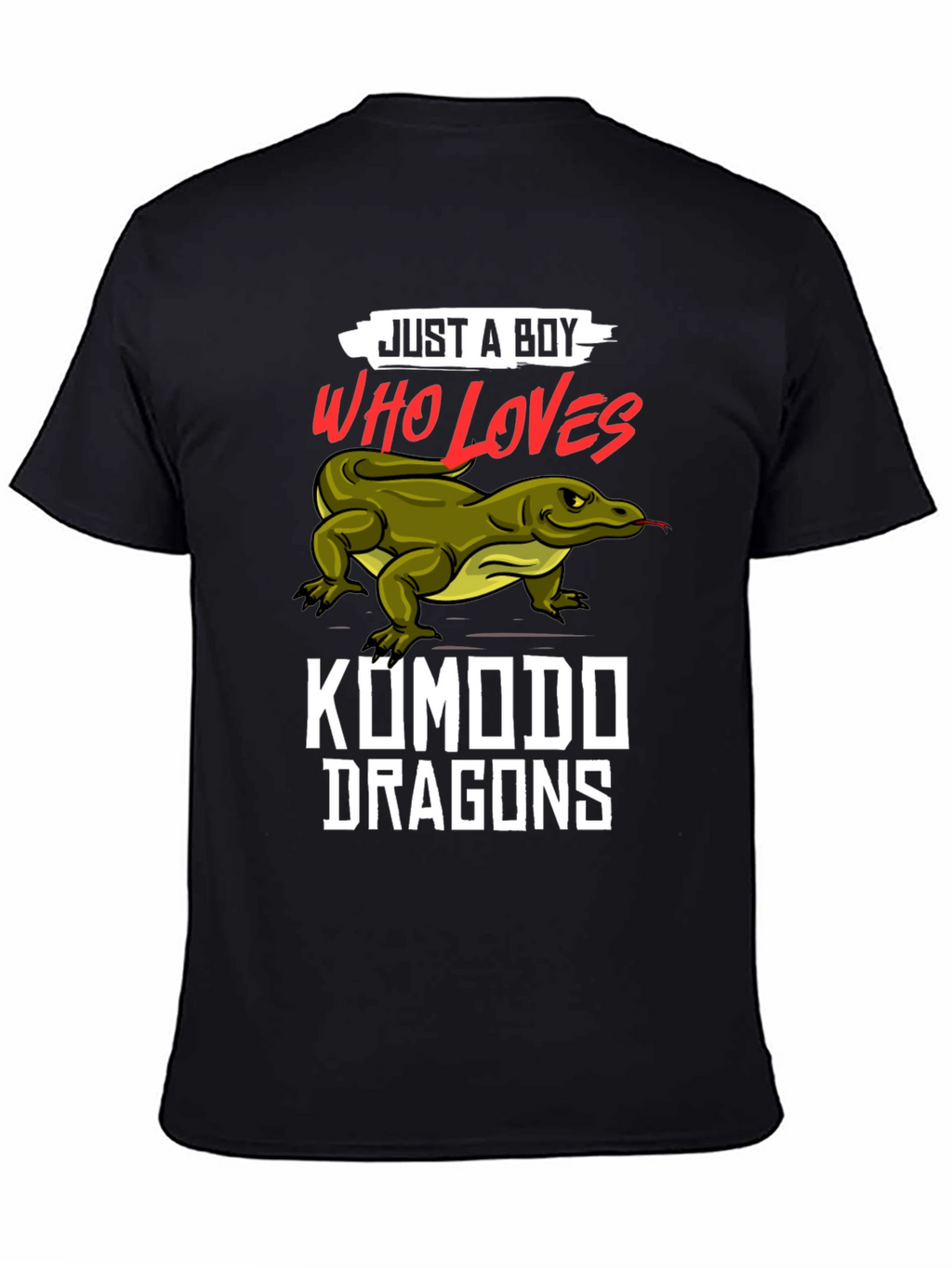 Just A Boy Who Loves Komodo Dragons T-Shirt