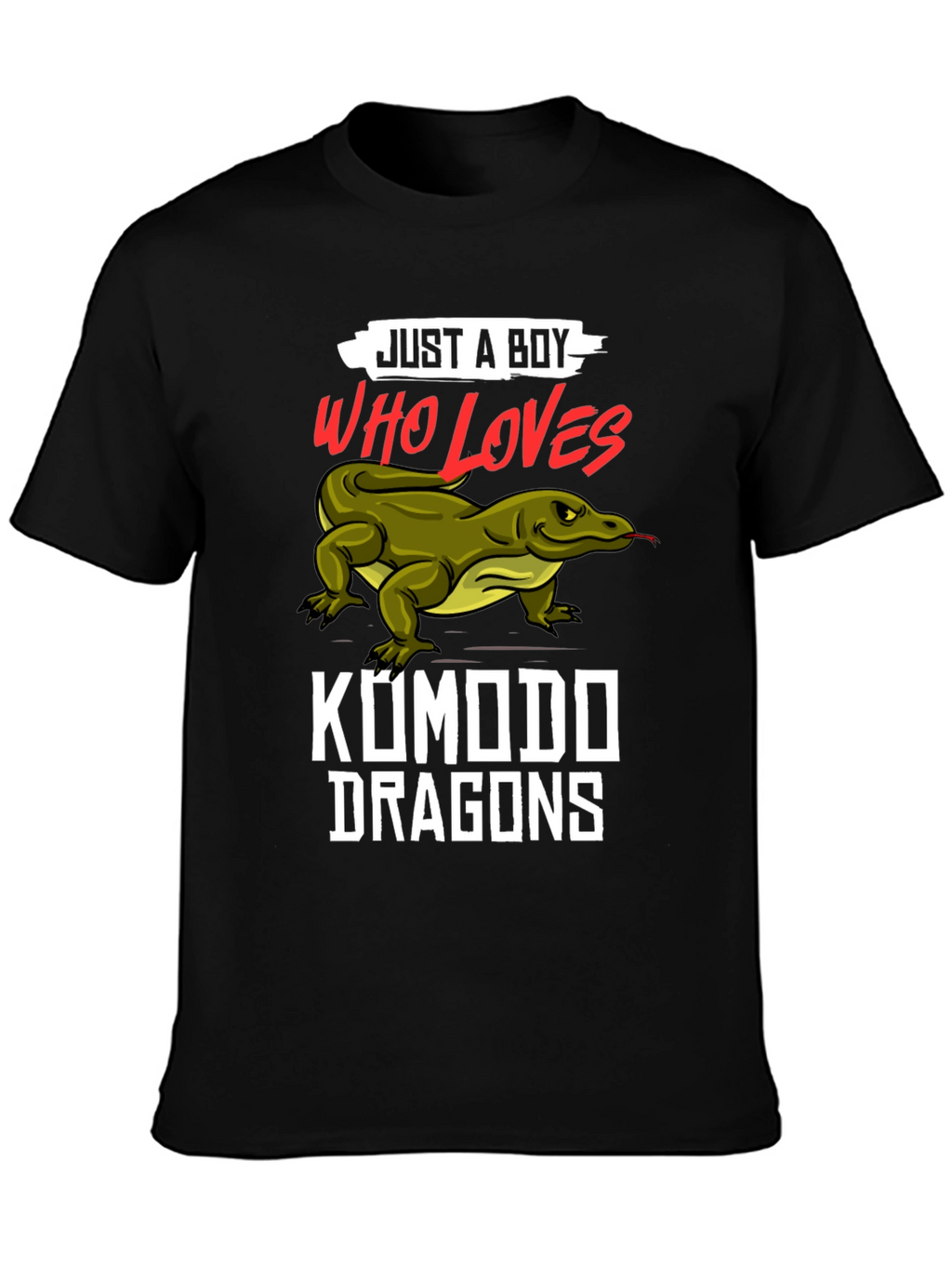 Just A Boy Who Loves Komodo Dragons T-Shirt