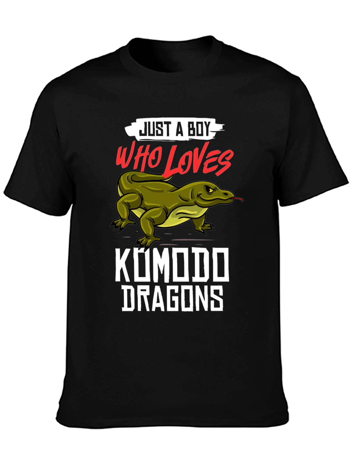 Just A Boy Who Loves Komodo Dragons T-Shirt