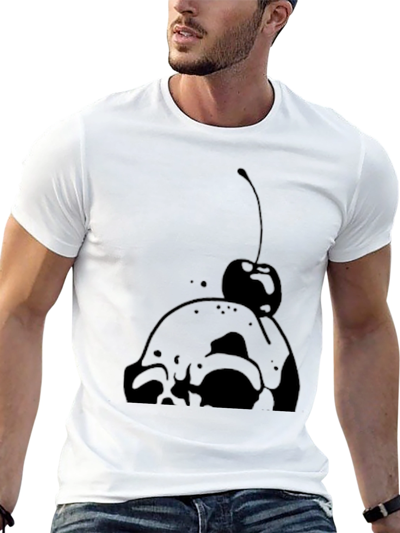Cherry Skull Graphic Tee