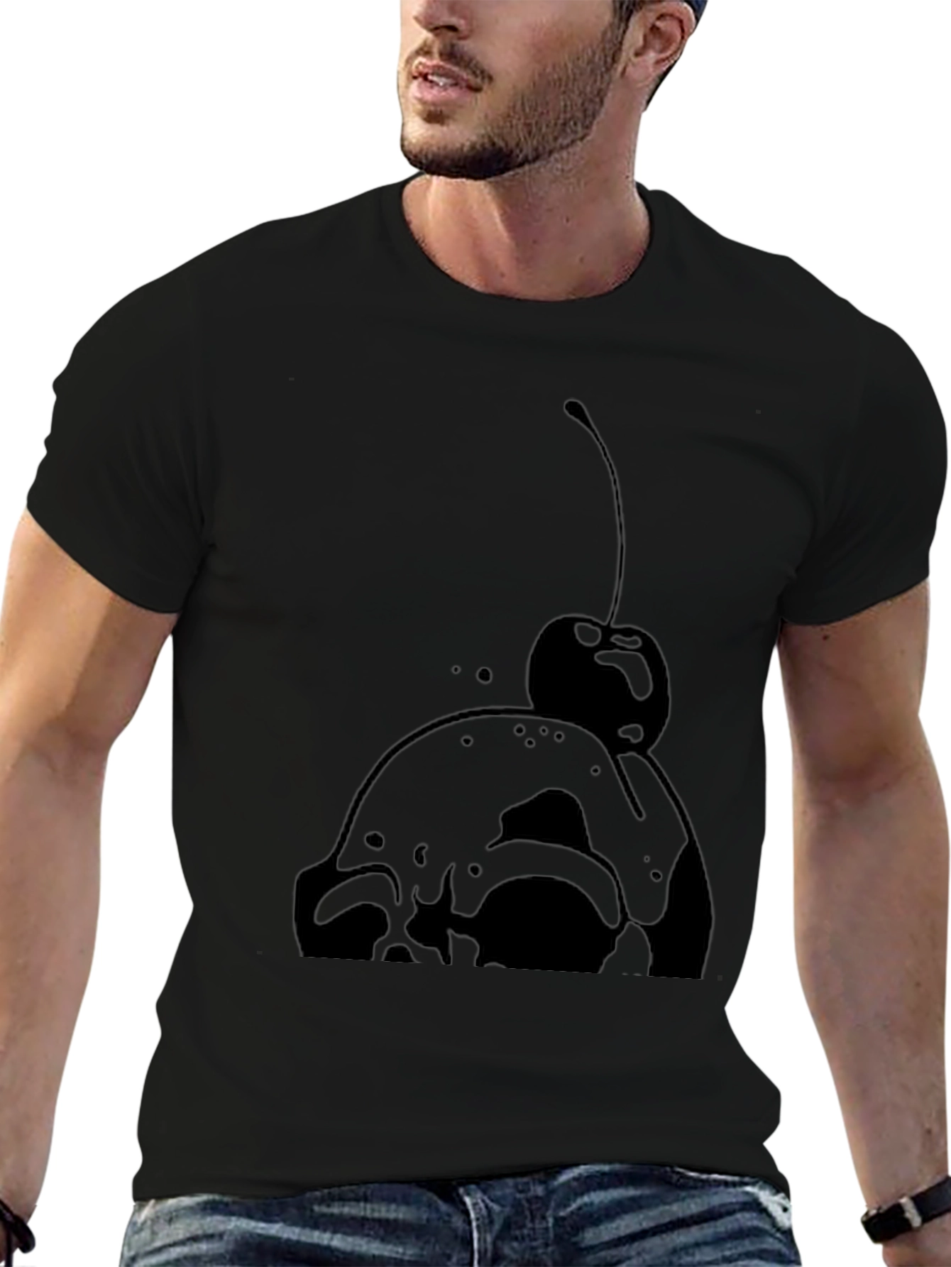 Cherry Skull Graphic Tee