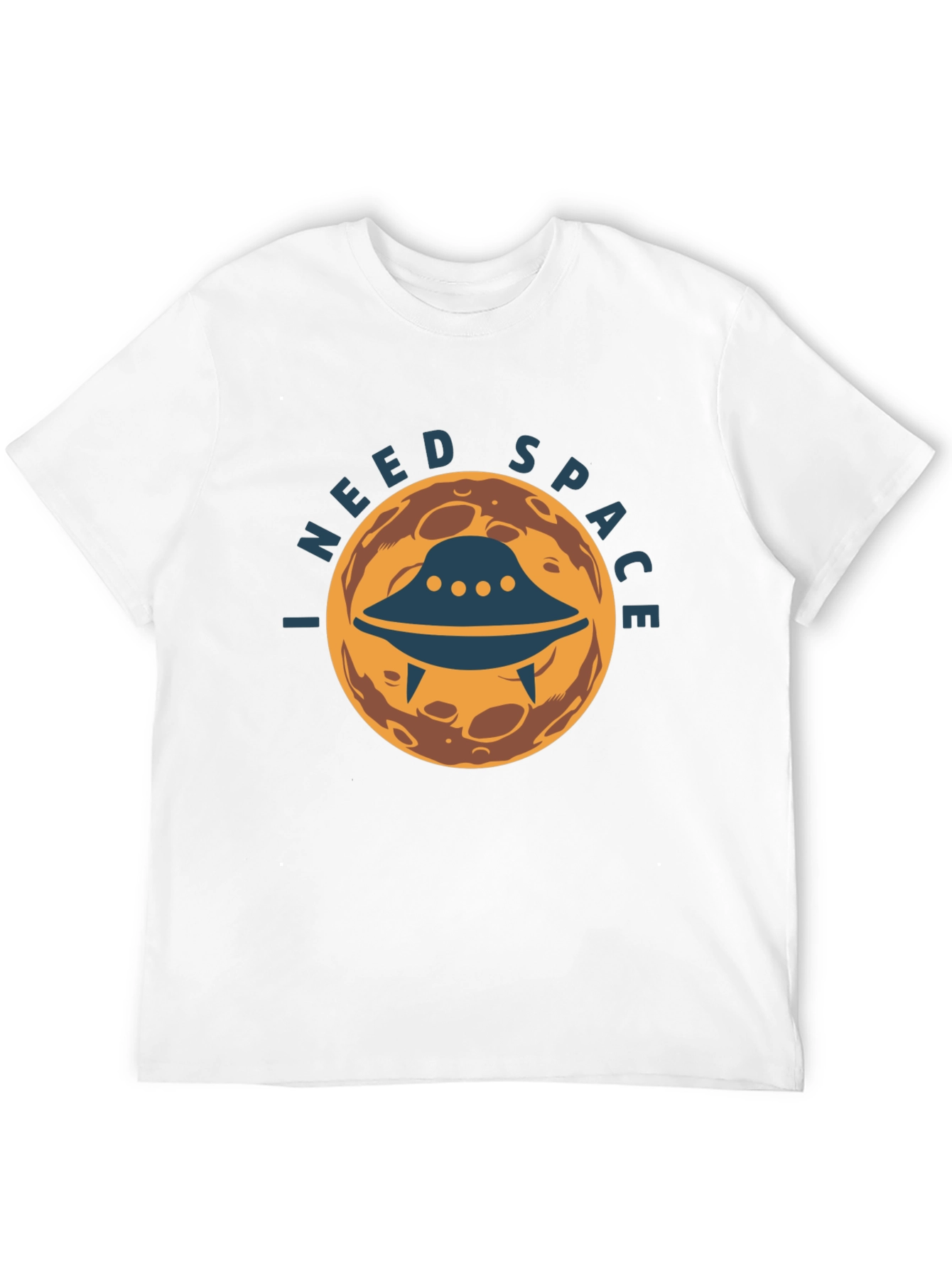 I Need Space Graphic Tee - UFO Alien Design