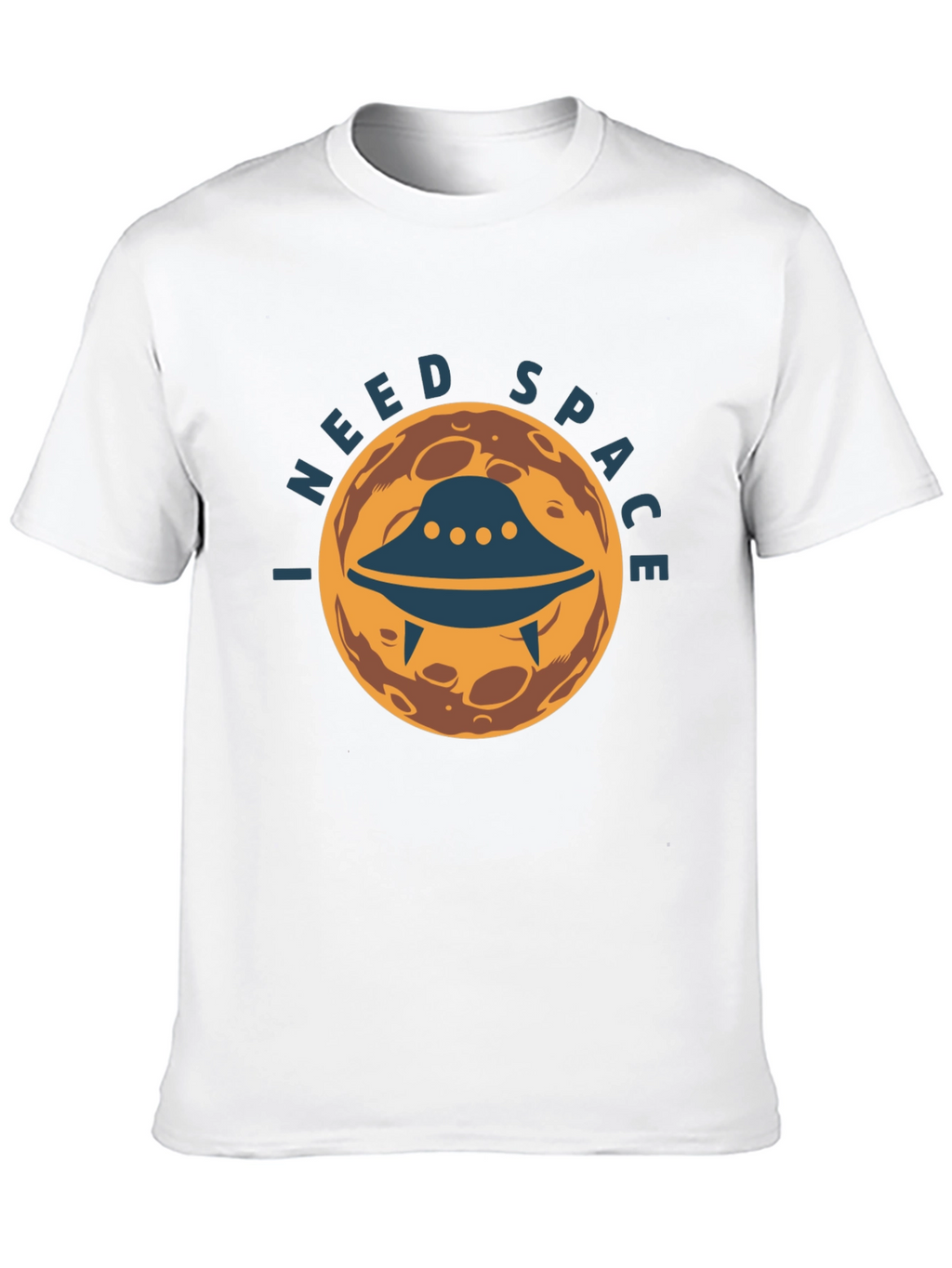I Need Space Graphic Tee - UFO Alien Design