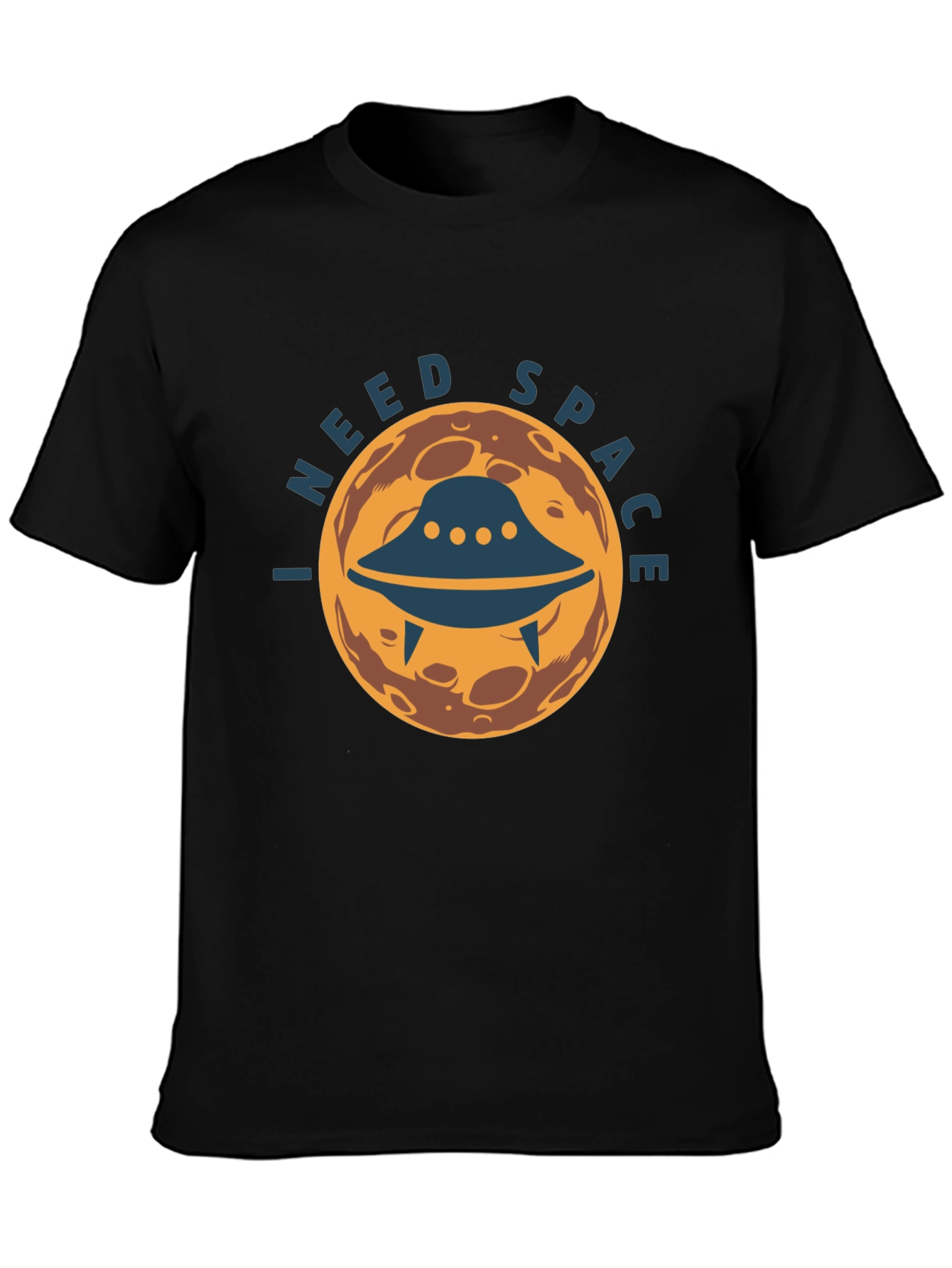 I Need Space Graphic Tee - UFO Alien Design