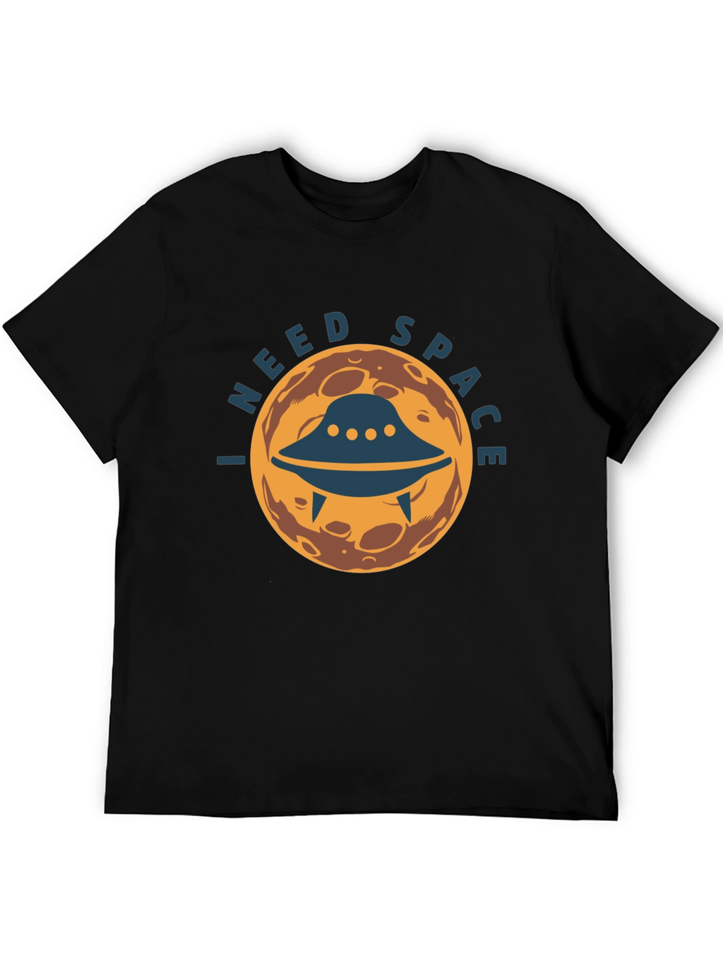 I Need Space Graphic Tee - UFO Alien Design