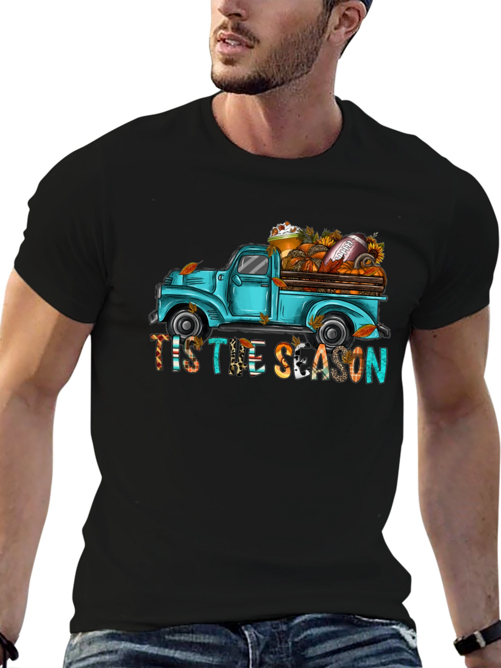 Tis The Season Truck Graphic Tee