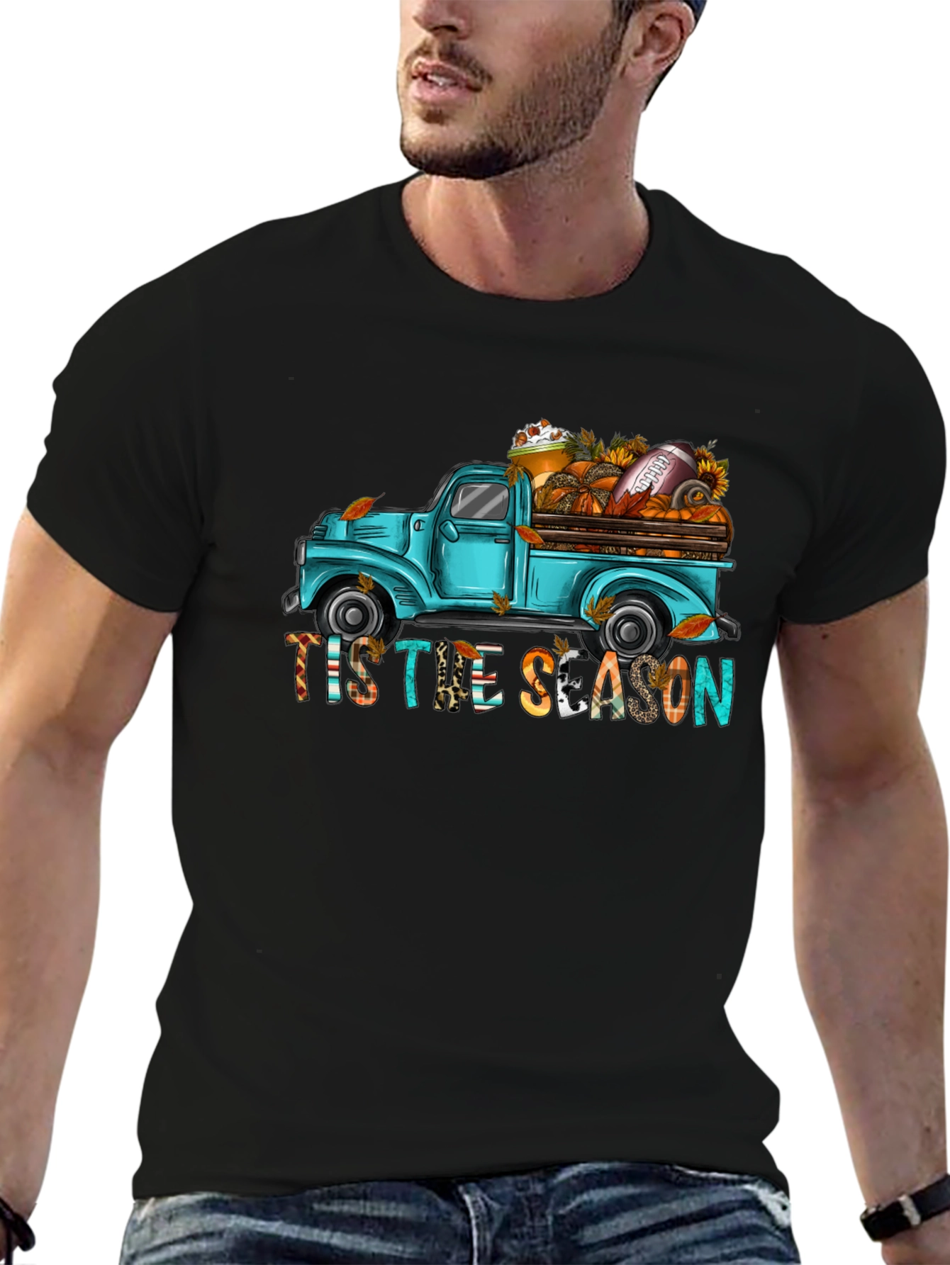 Tis The Season Truck Graphic Tee