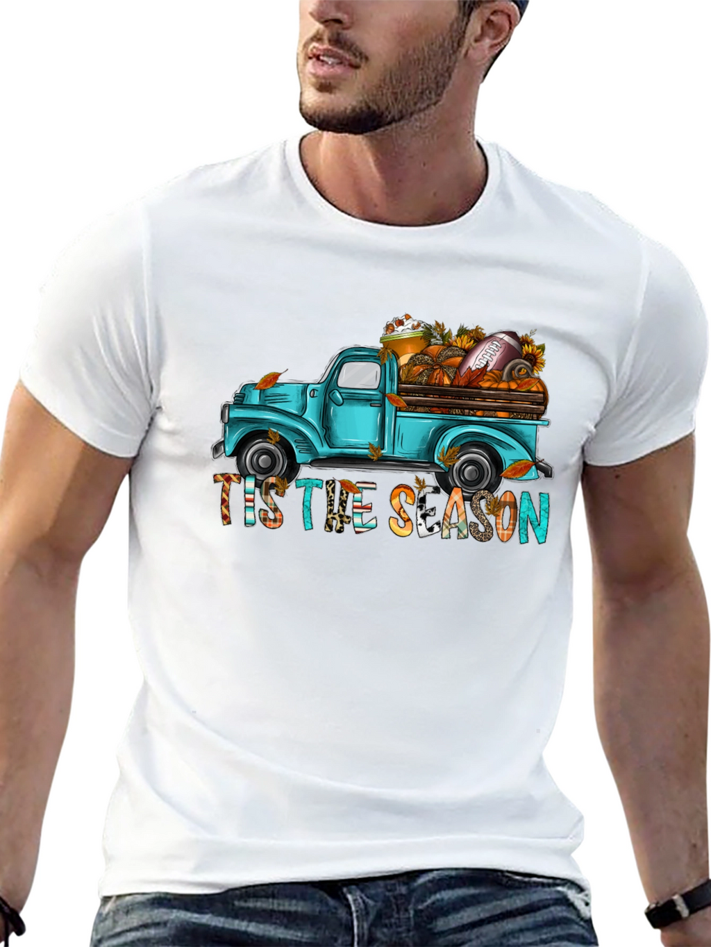 Tis The Season Truck Graphic Tee
