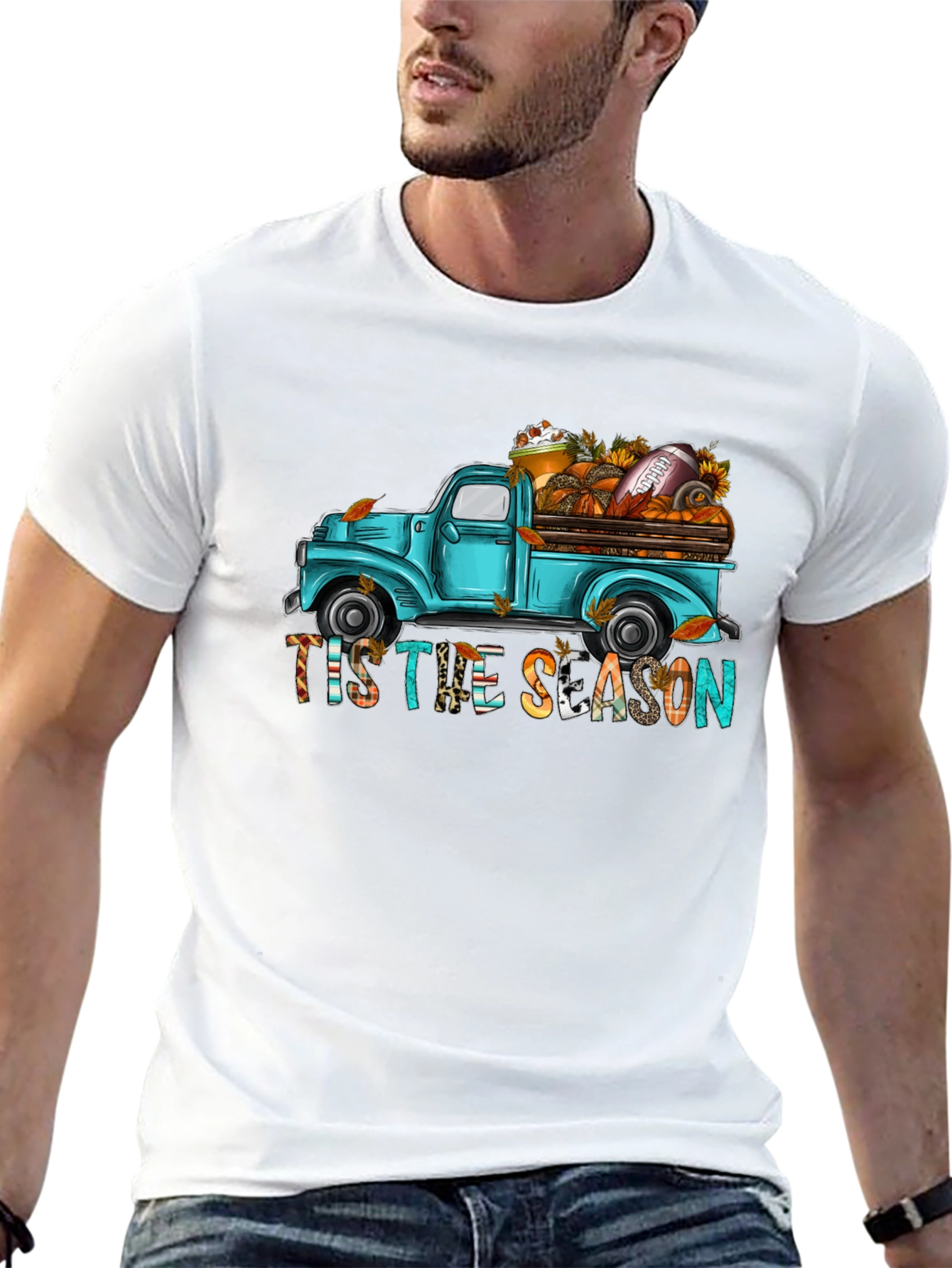 Tis The Season Truck Graphic Tee