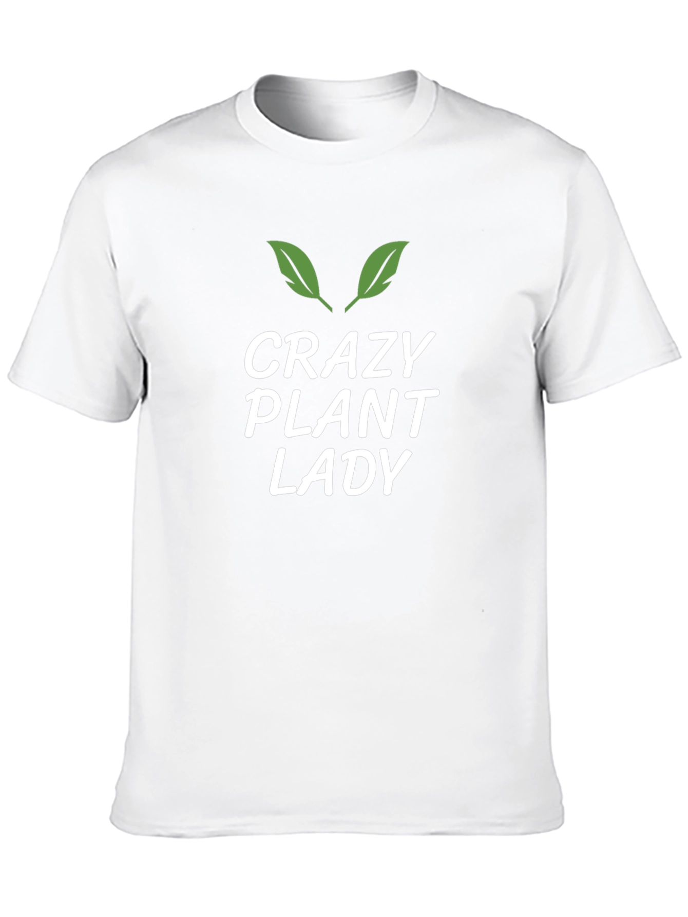 Crazy Plant Lady Graphic Tee - Black Cotton T-Shirt
