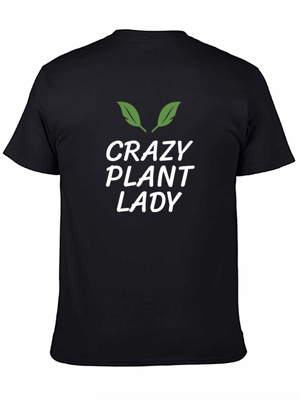 Crazy Plant Lady Graphic Tee - Black Cotton T-Shirt