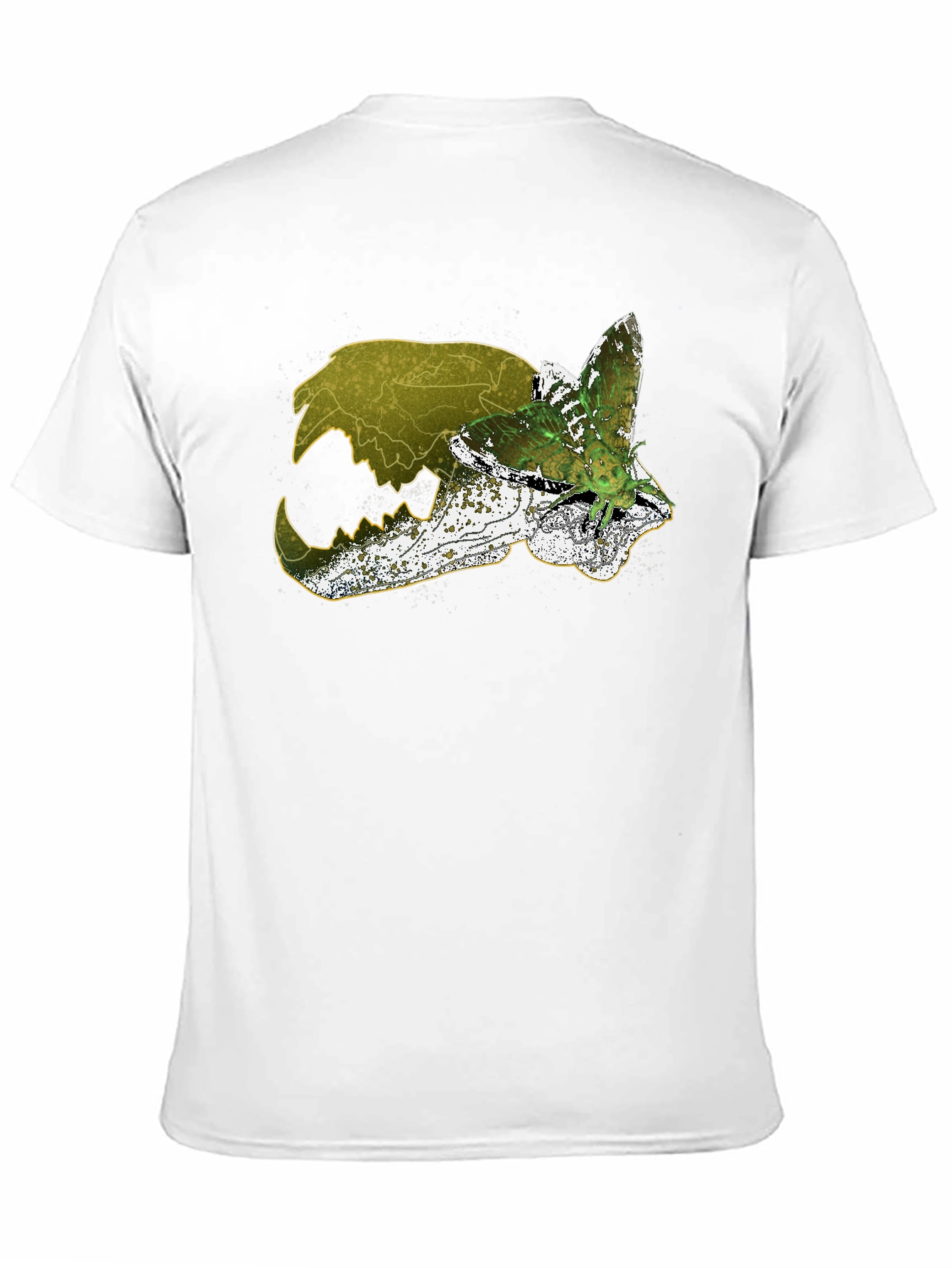 Skull & Moth Graphic Tee - Unique Design
