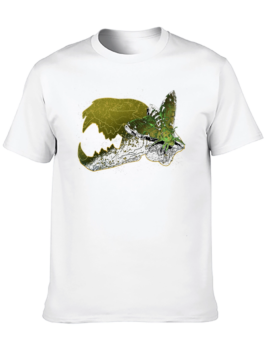 Skull & Moth Graphic Tee - Unique Design