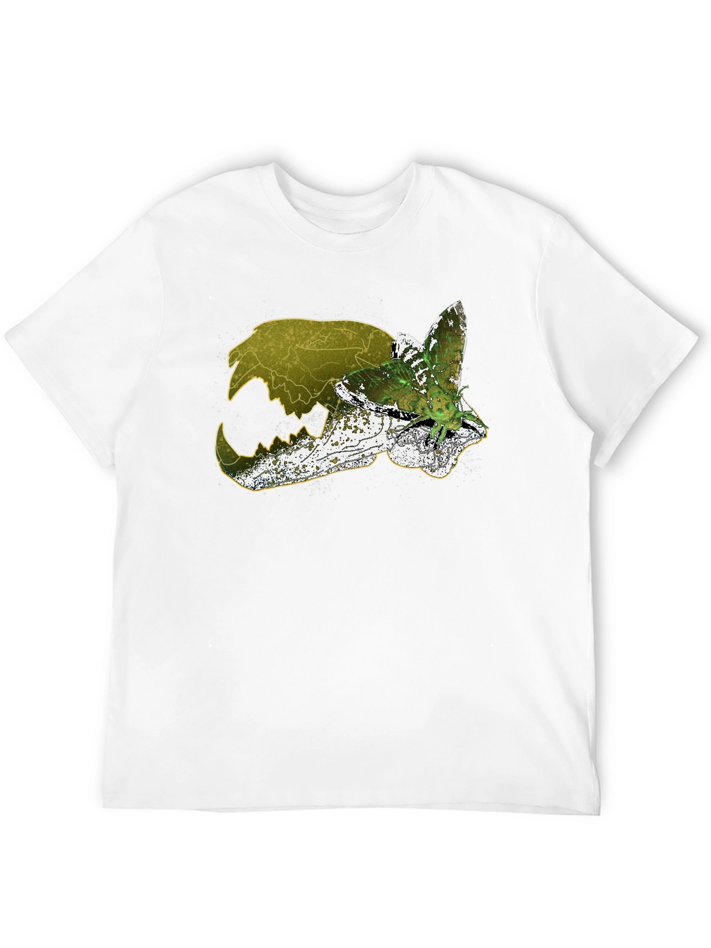 Skull & Moth Graphic Tee - Unique Design