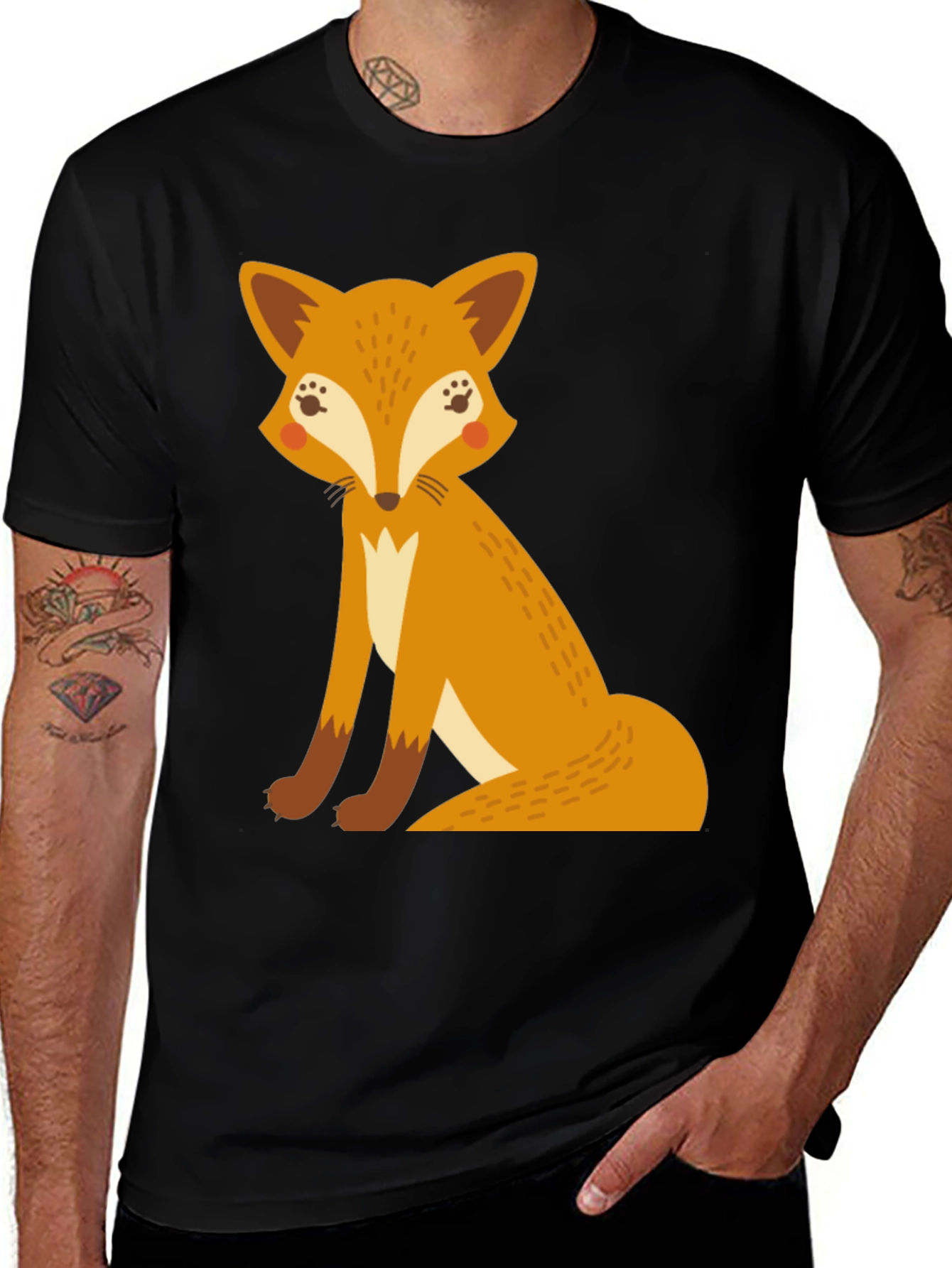 Fox Graphic T-Shirt - Fun Animal Tee