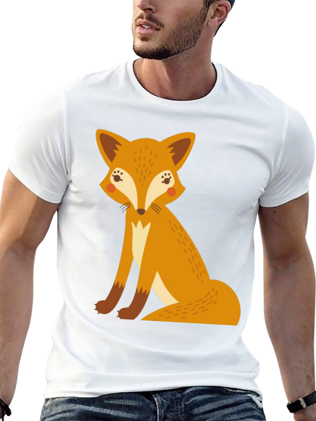 Fox Graphic T-Shirt - Fun Animal Tee
