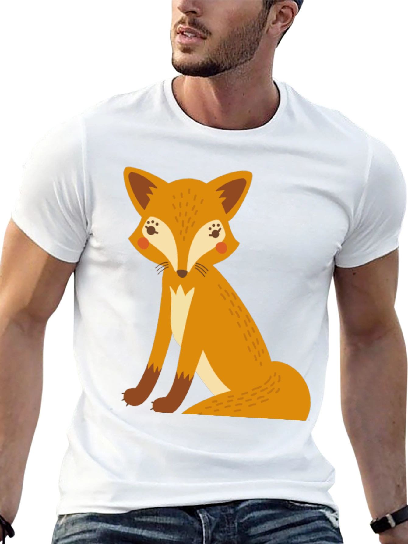 Fox Graphic T-Shirt - Fun Animal Tee