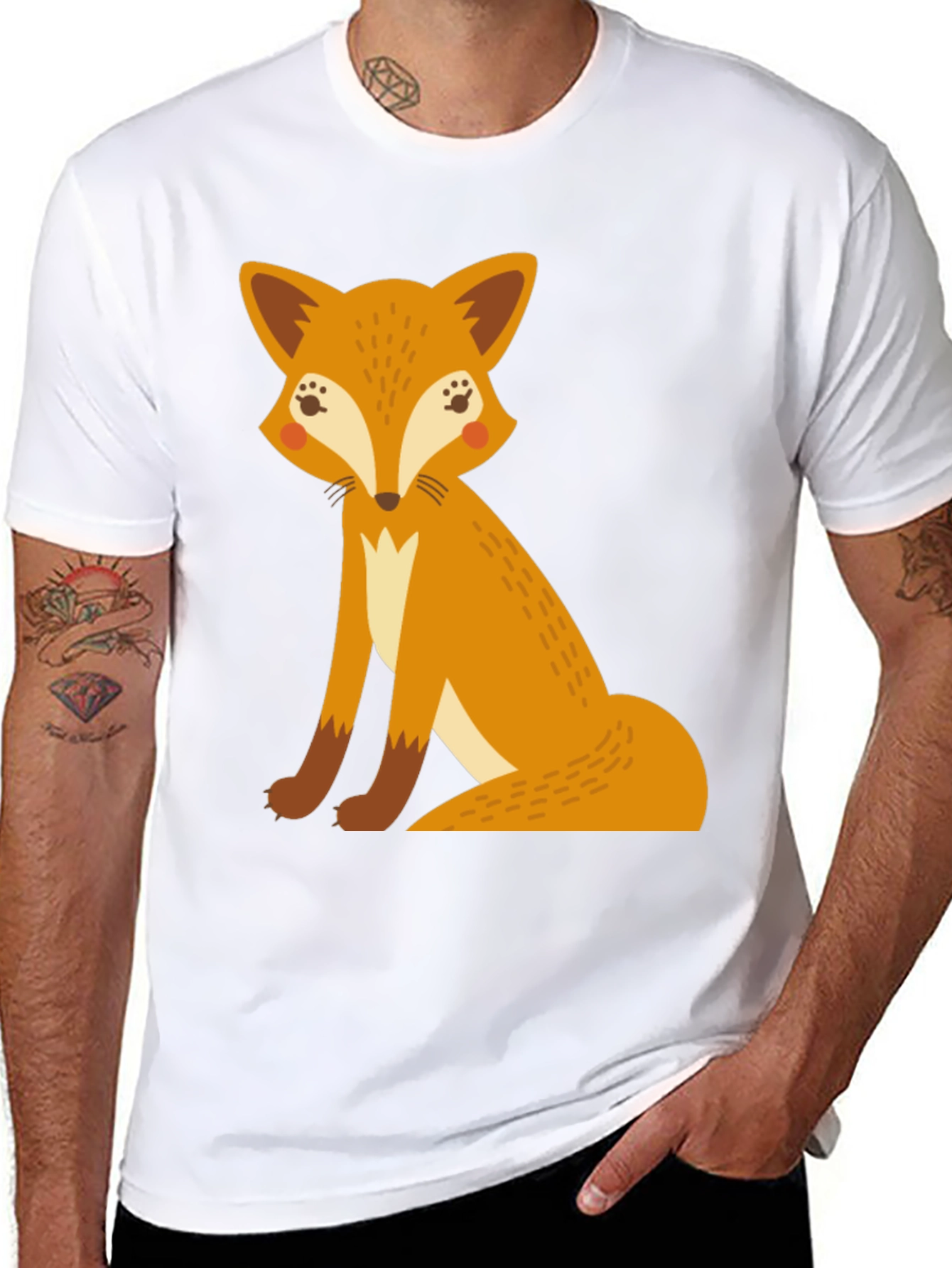 Fox Graphic T-Shirt - Fun Animal Tee