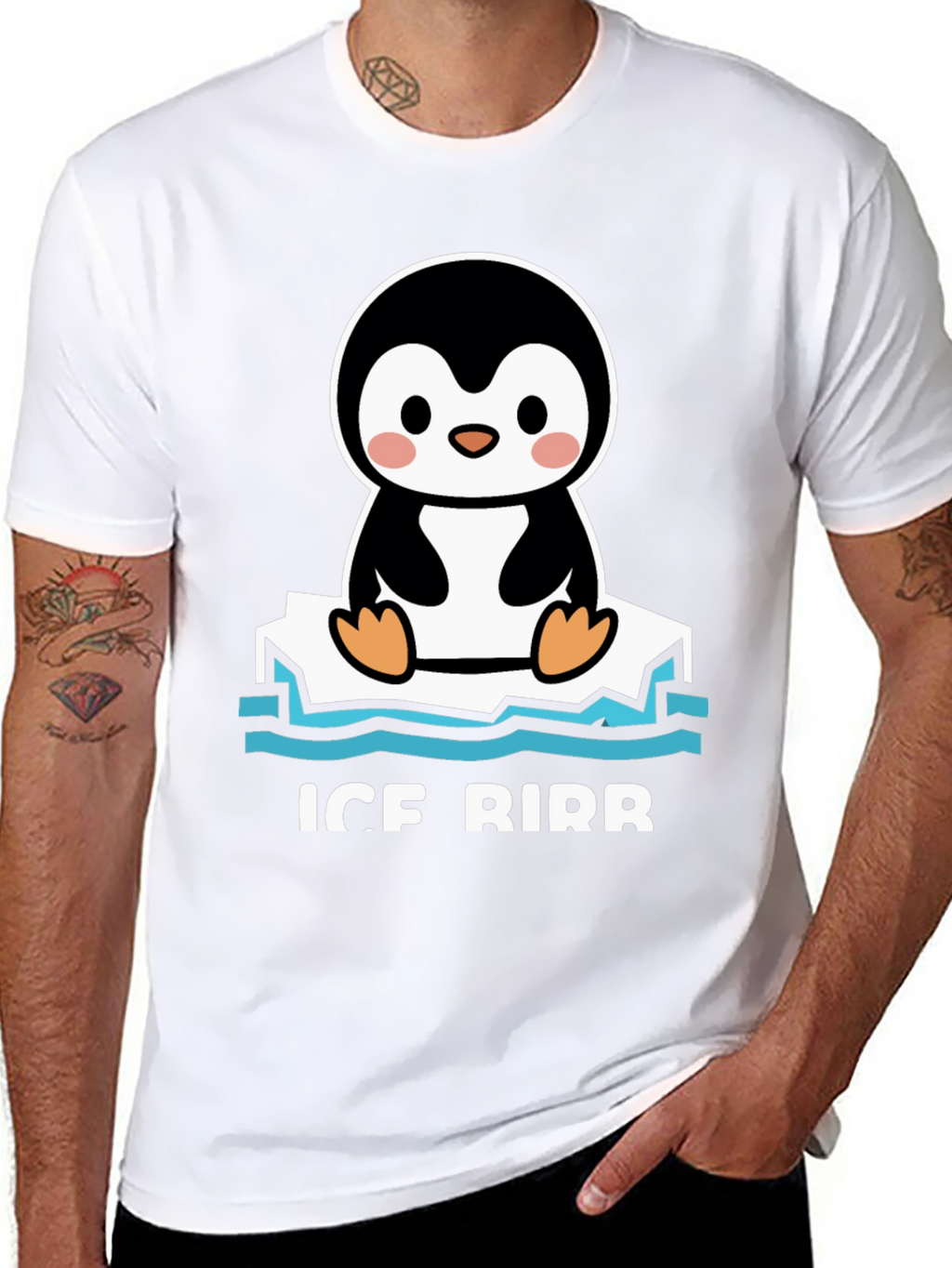 Ice Birb T-Shirt - Cute Penguin Tee