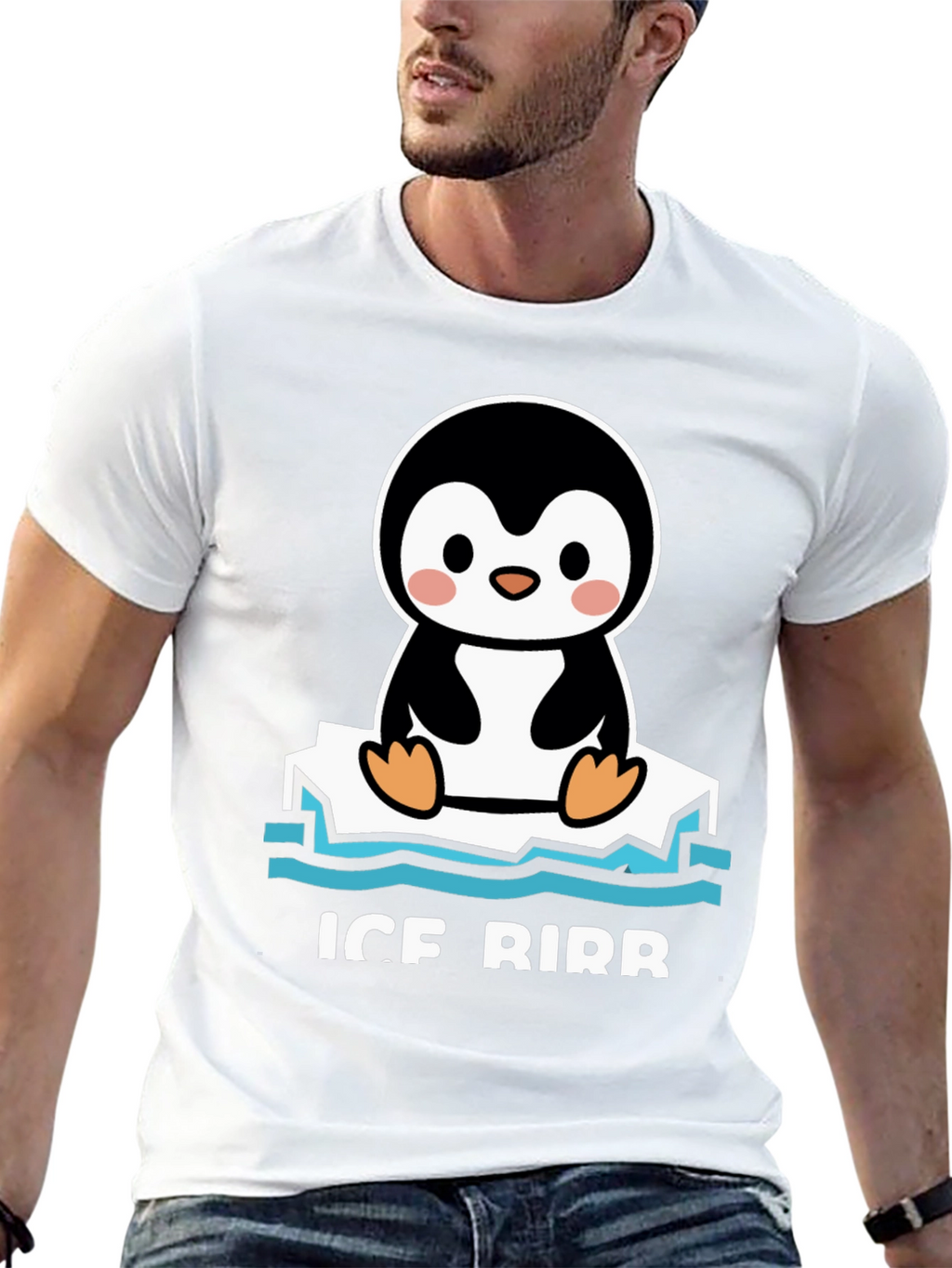 Ice Birb T-Shirt - Cute Penguin Tee