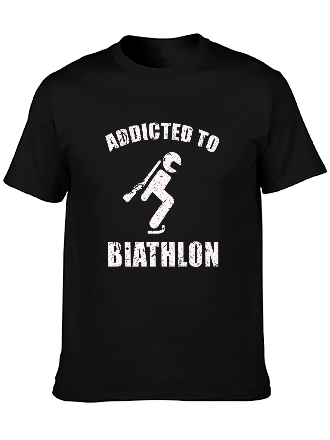 Addicted to Biathlon T-Shirt - Unisex Black Tee