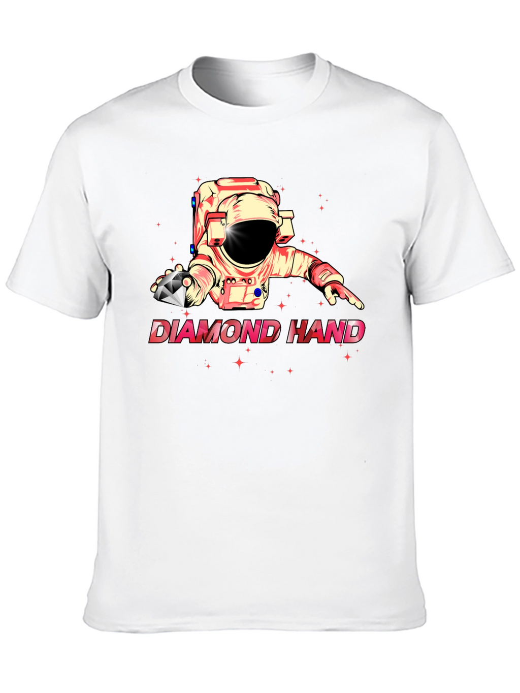 Diamond Hand Astronaut Black T-Shirt