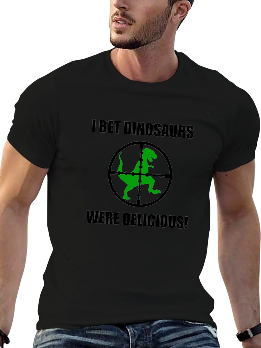 Dinosaur Target T-Shirt Funny Graphic Tee