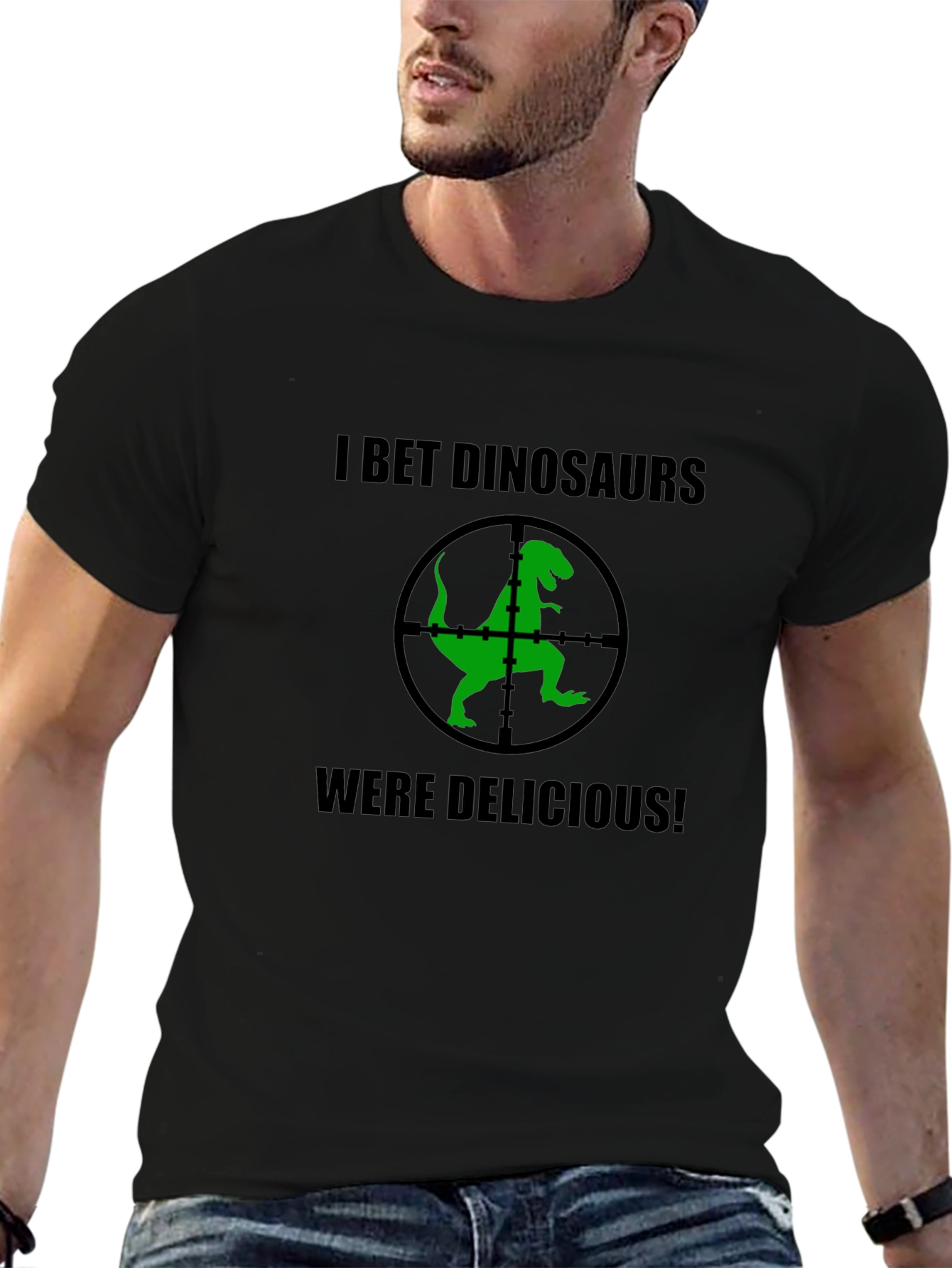 Dinosaur Target T-Shirt Funny Graphic Tee