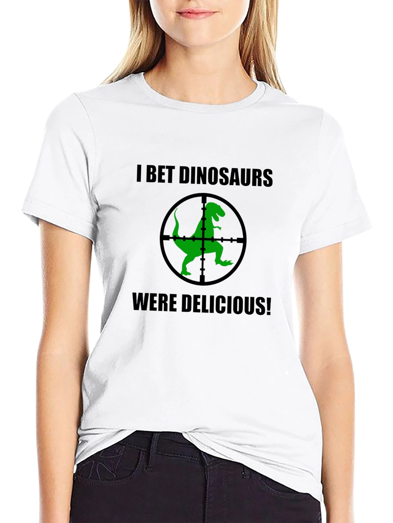 Dinosaur Target T-Shirt Funny Graphic Tee