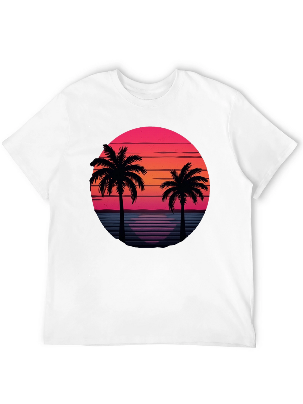 Retro Palm Tree Sunset T-Shirt