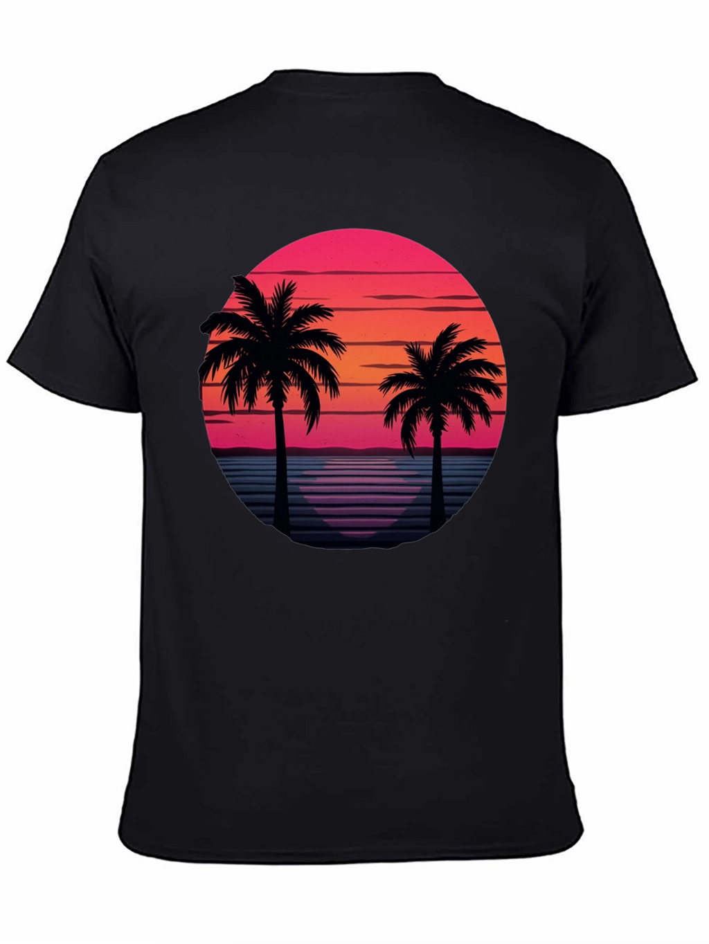 Retro Palm Tree Sunset T-Shirt