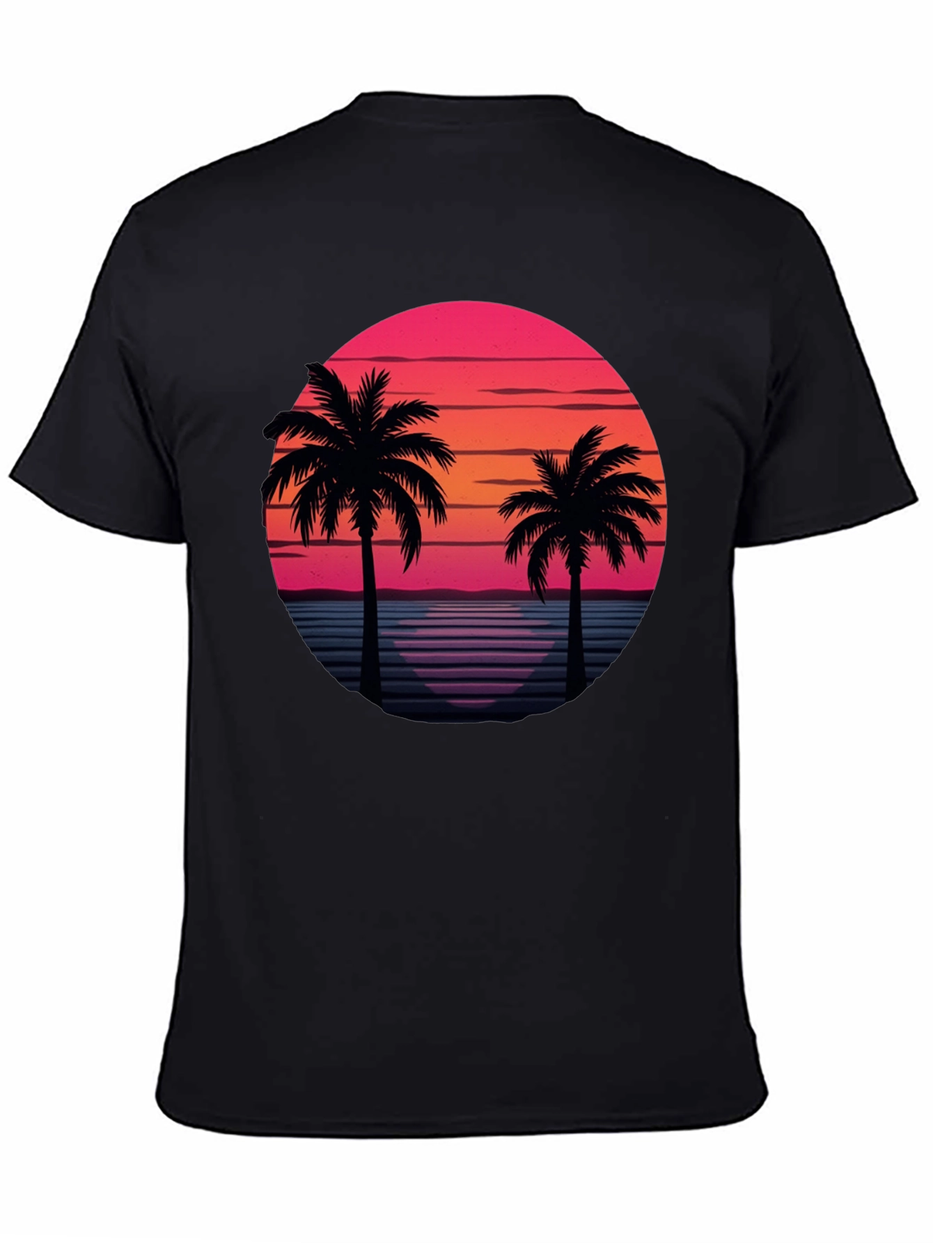 Retro Palm Tree Sunset T-Shirt