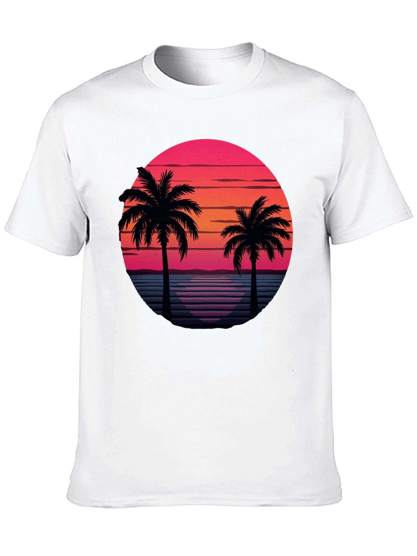 Retro Palm Tree Sunset T-Shirt