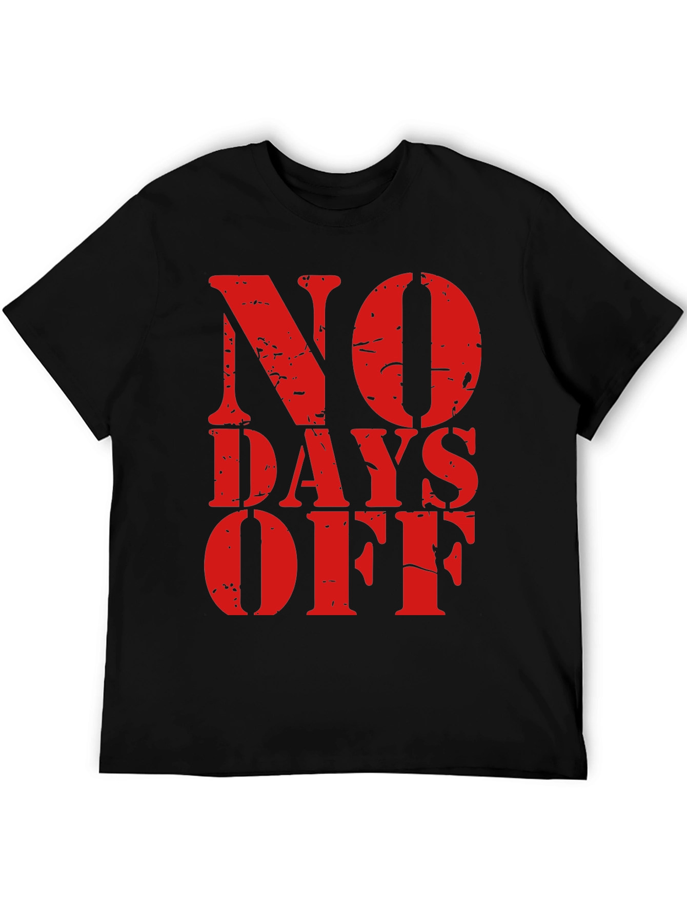 No Days Off Graphic Tee - Black