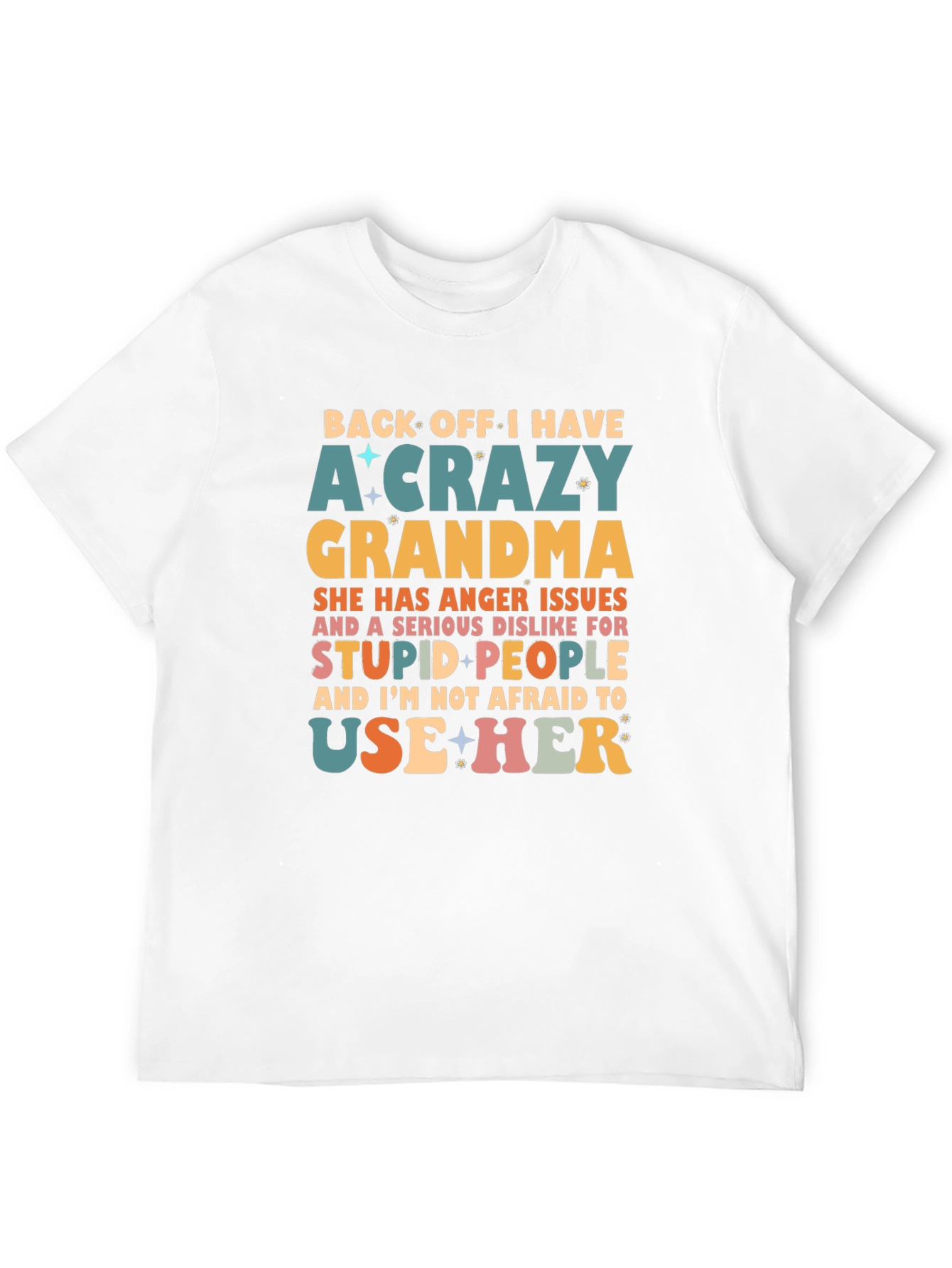 Crazy Grandma Novelty Graphic T-Shirt
