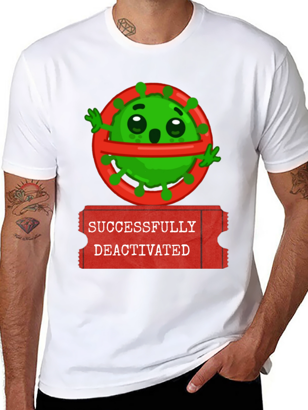 Successfully Deactivated Virus Graphic Tee